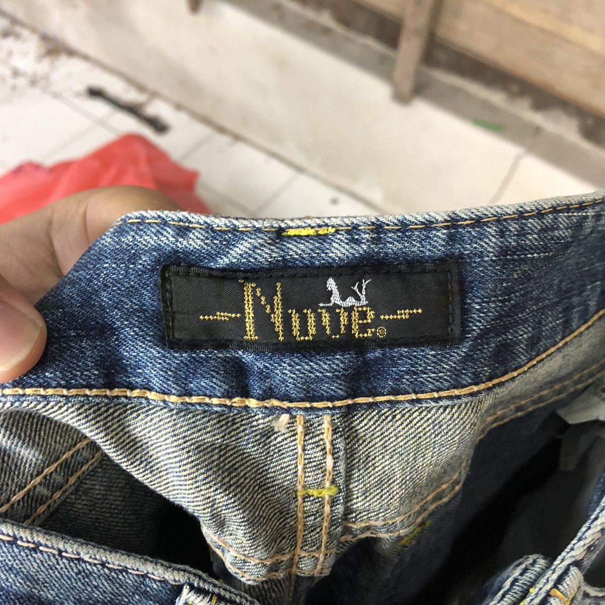 Japanese Brand Nuve bad girl Japan bootcut Distressed Denim Pants #5002 Size 28" / US 6 / IT 42 - 17 Thumbnail