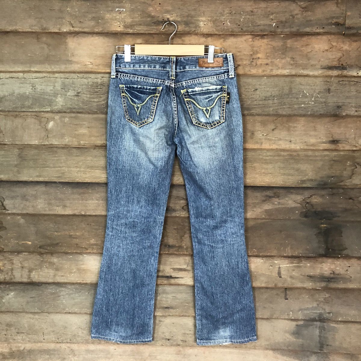 Japanese Brand Nuve bad girl Japan bootcut Distressed Denim Pants #5002 Size 28" / US 6 / IT 42 - 10 Thumbnail