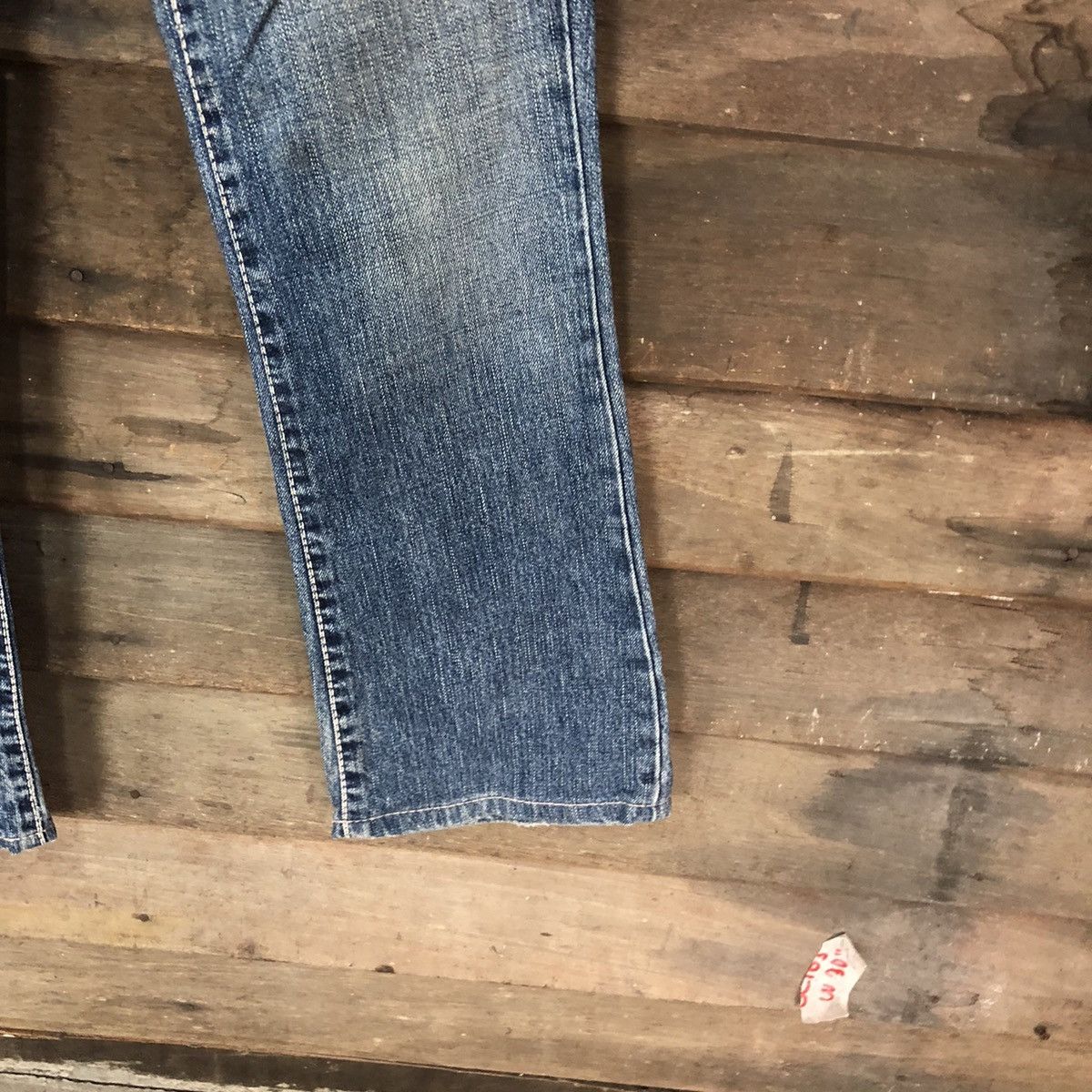 Japanese Brand Nuve bad girl Japan bootcut Distressed Denim Pants #5002 Size 28" / US 6 / IT 42 - 9 Thumbnail