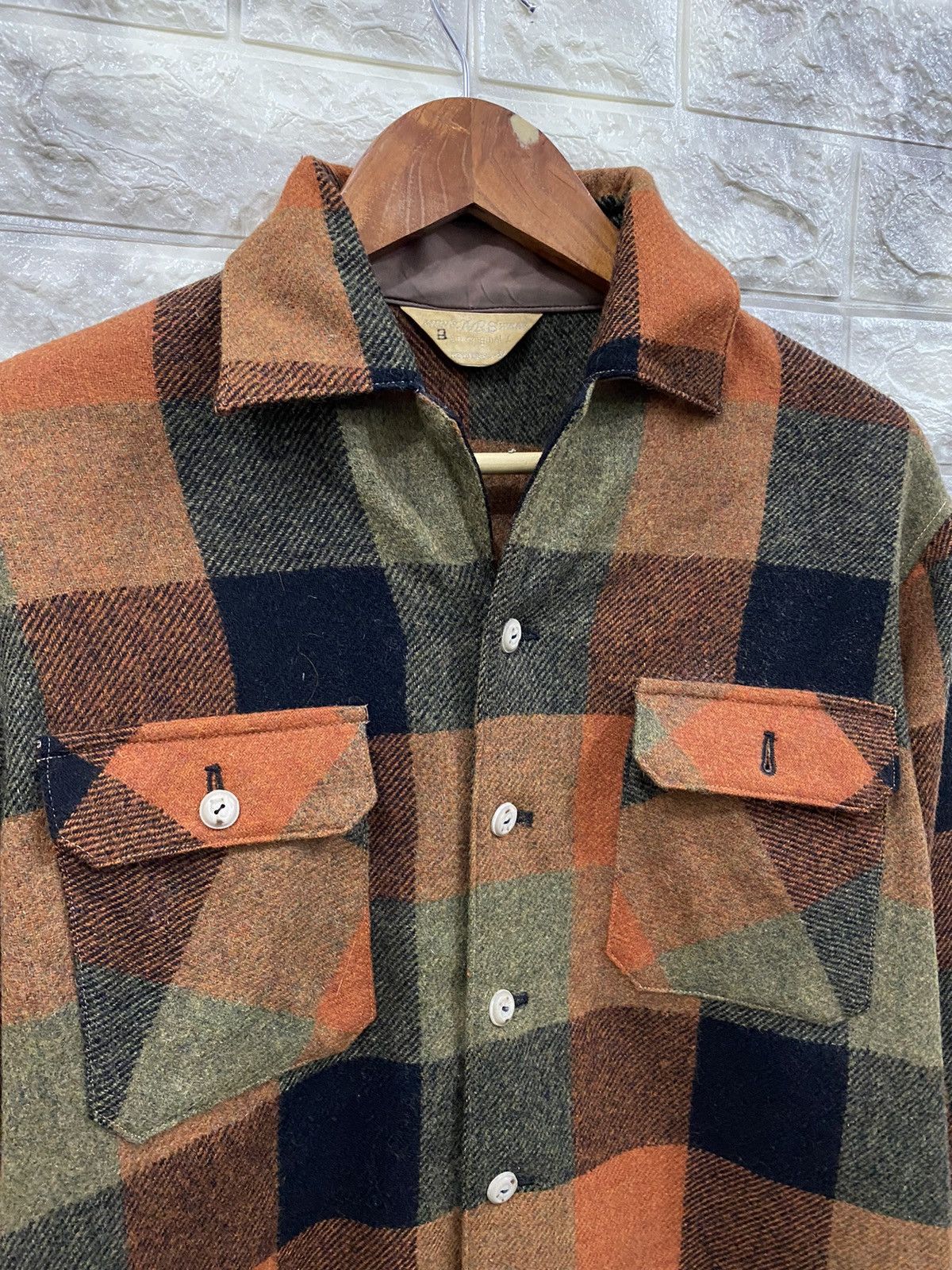 Flannel × Japanese Brand × Vintage Vintage ARS Tartan Wool Shirt Size US M / EU 48-50 / 2 - 2 Thumbnail
