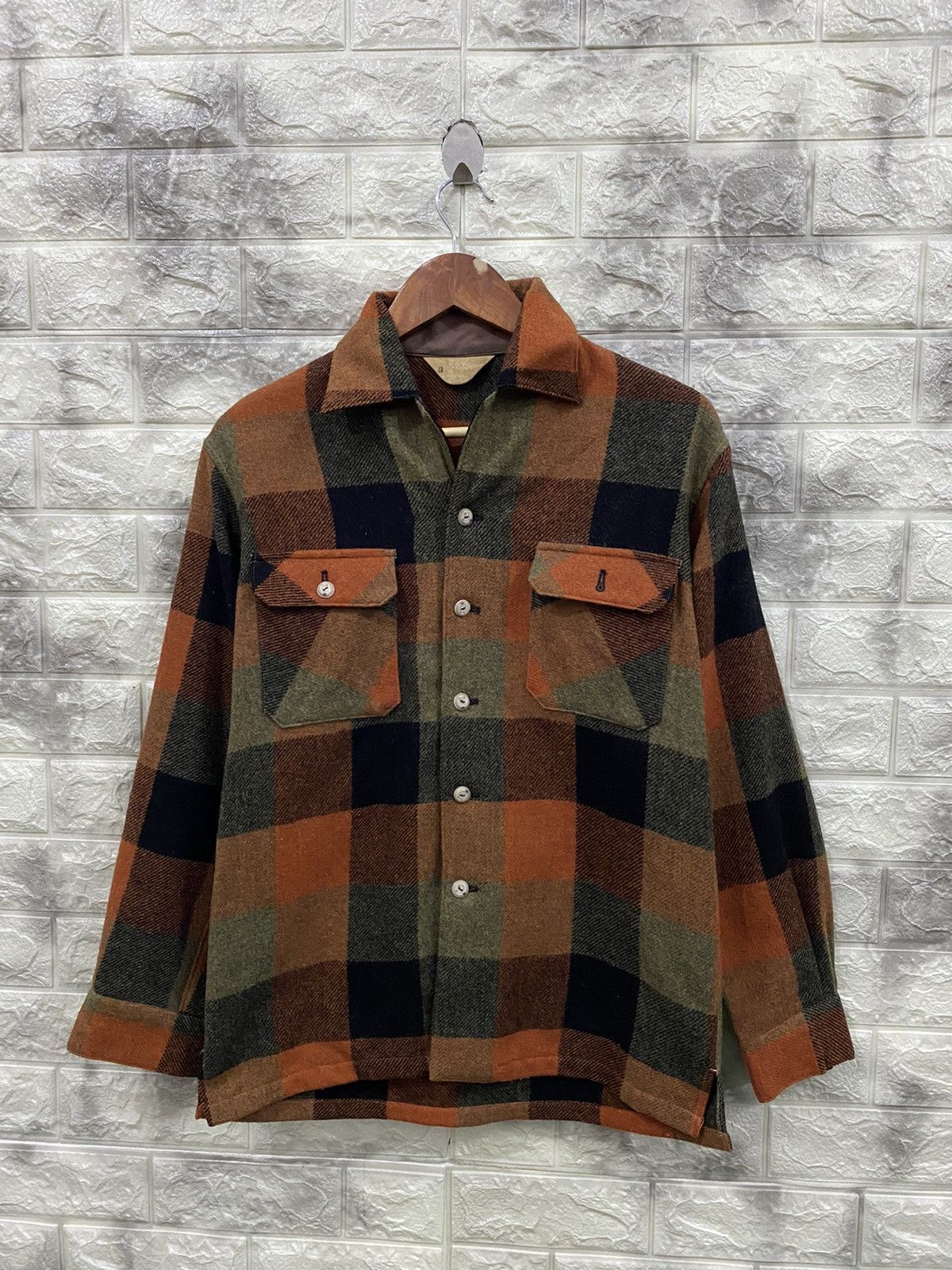 Flannel × Japanese Brand × Vintage Vintage ARS Tartan Wool Shirt Size US M / EU 48-50 / 2 - 1 Thumbnail