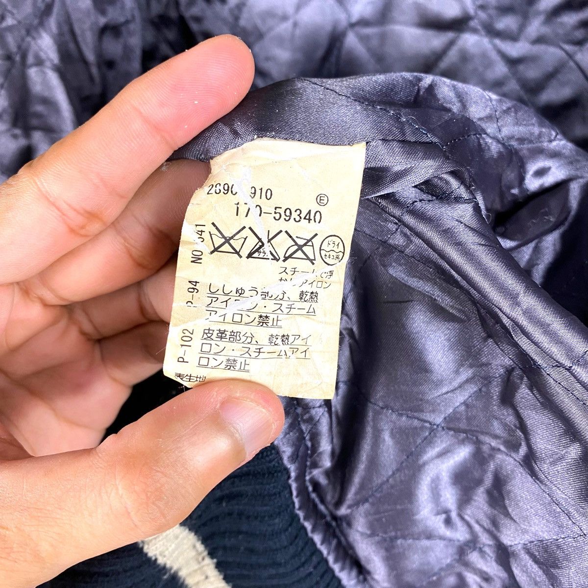Vintage TAKEO KIKUCHI SUKAJAN WOOL LEATHER SLEEVE VARSITY JACKET Size US M / EU 48-50 / 2 - 15 Thumbnail