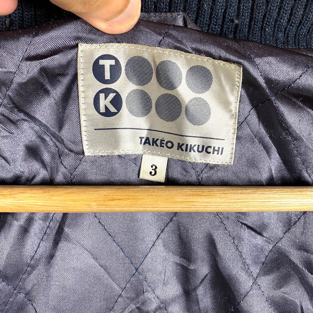 Vintage TAKEO KIKUCHI SUKAJAN WOOL LEATHER SLEEVE VARSITY JACKET Size US M / EU 48-50 / 2 - 13 Thumbnail