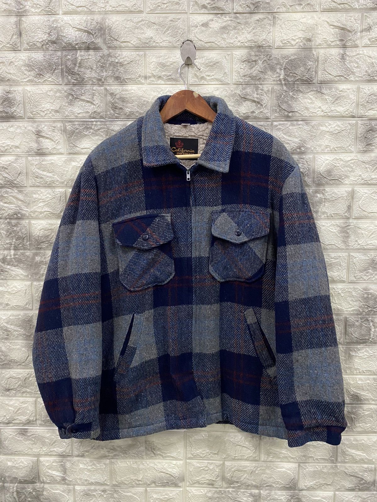 Vintage Vintage California Imperial Made USA Tartan Jacket Size US L / EU 52-54 / 3 - 1 Thumbnail