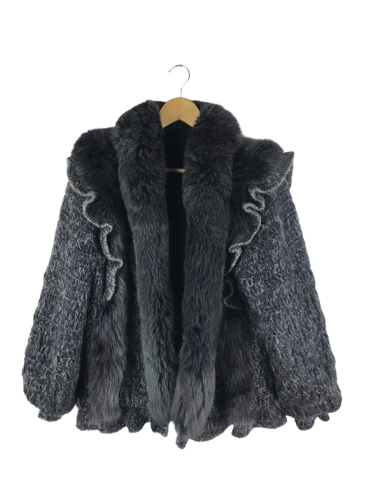 Japanese Brand 🔥SALE🔥WOOL AND FUR DESIGN JACKET MADE IN JAPAN Size M / US 6-8 / IT 42-44 - 1 Thumbnail