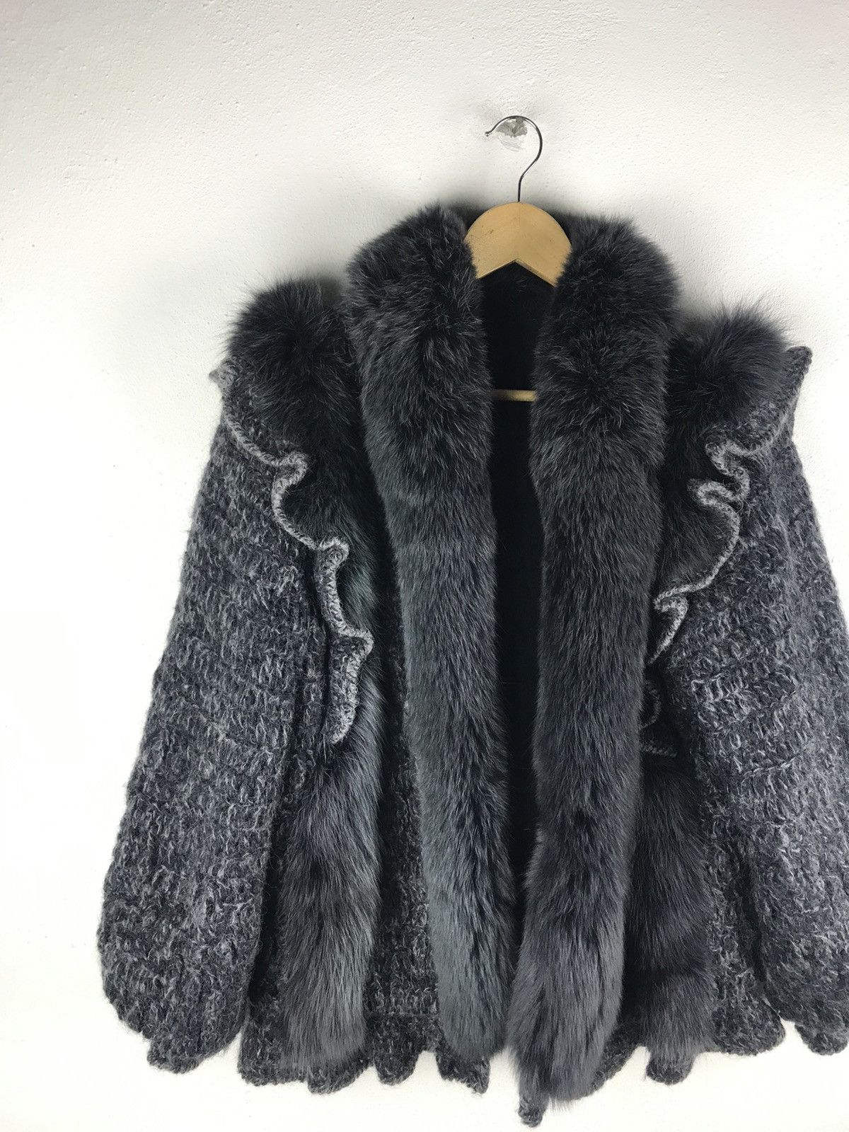 Japanese Brand 🔥SALE🔥WOOL AND FUR DESIGN JACKET MADE IN JAPAN Size M / US 6-8 / IT 42-44 - 5 Thumbnail