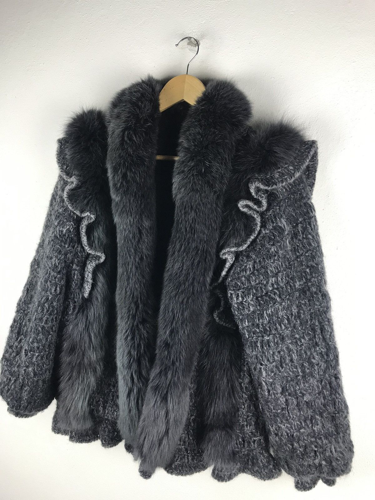 Japanese Brand 🔥SALE🔥WOOL AND FUR DESIGN JACKET MADE IN JAPAN Size M / US 6-8 / IT 42-44 - 4 Thumbnail