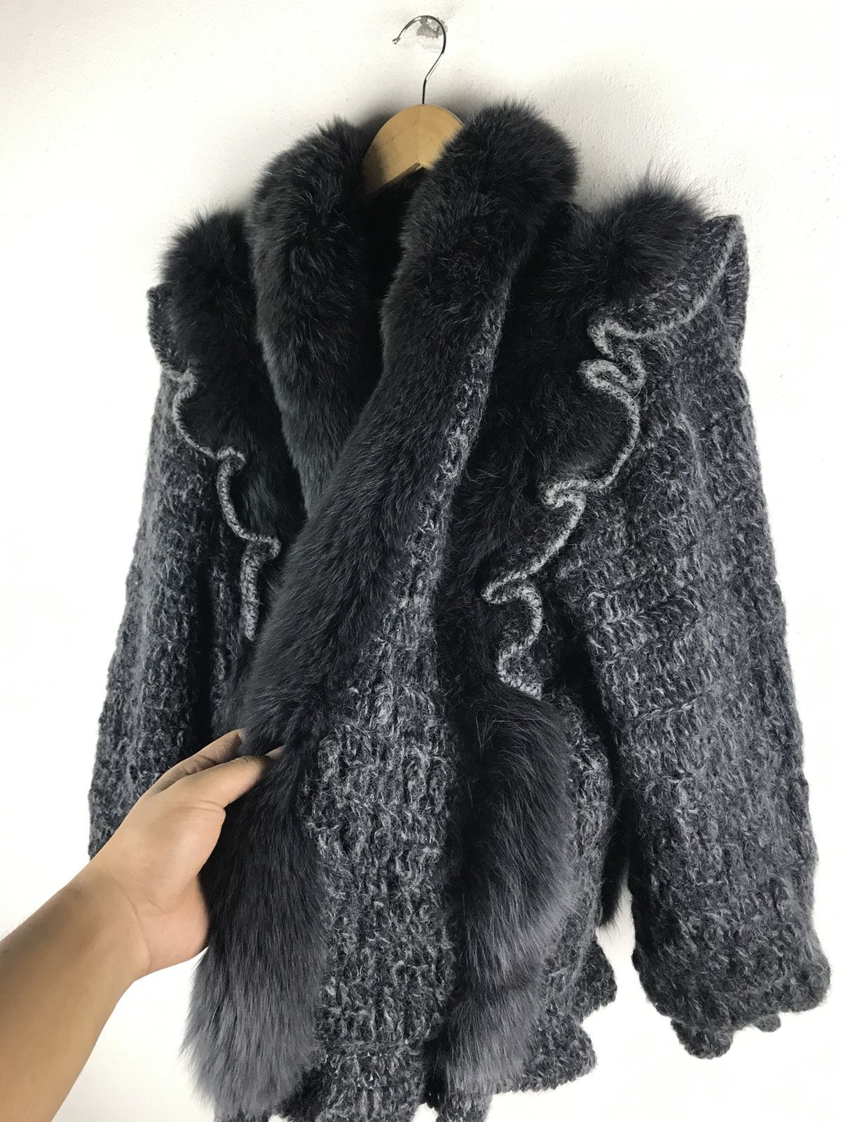 Japanese Brand 🔥SALE🔥WOOL AND FUR DESIGN JACKET MADE IN JAPAN Size M / US 6-8 / IT 42-44 - 7 Thumbnail