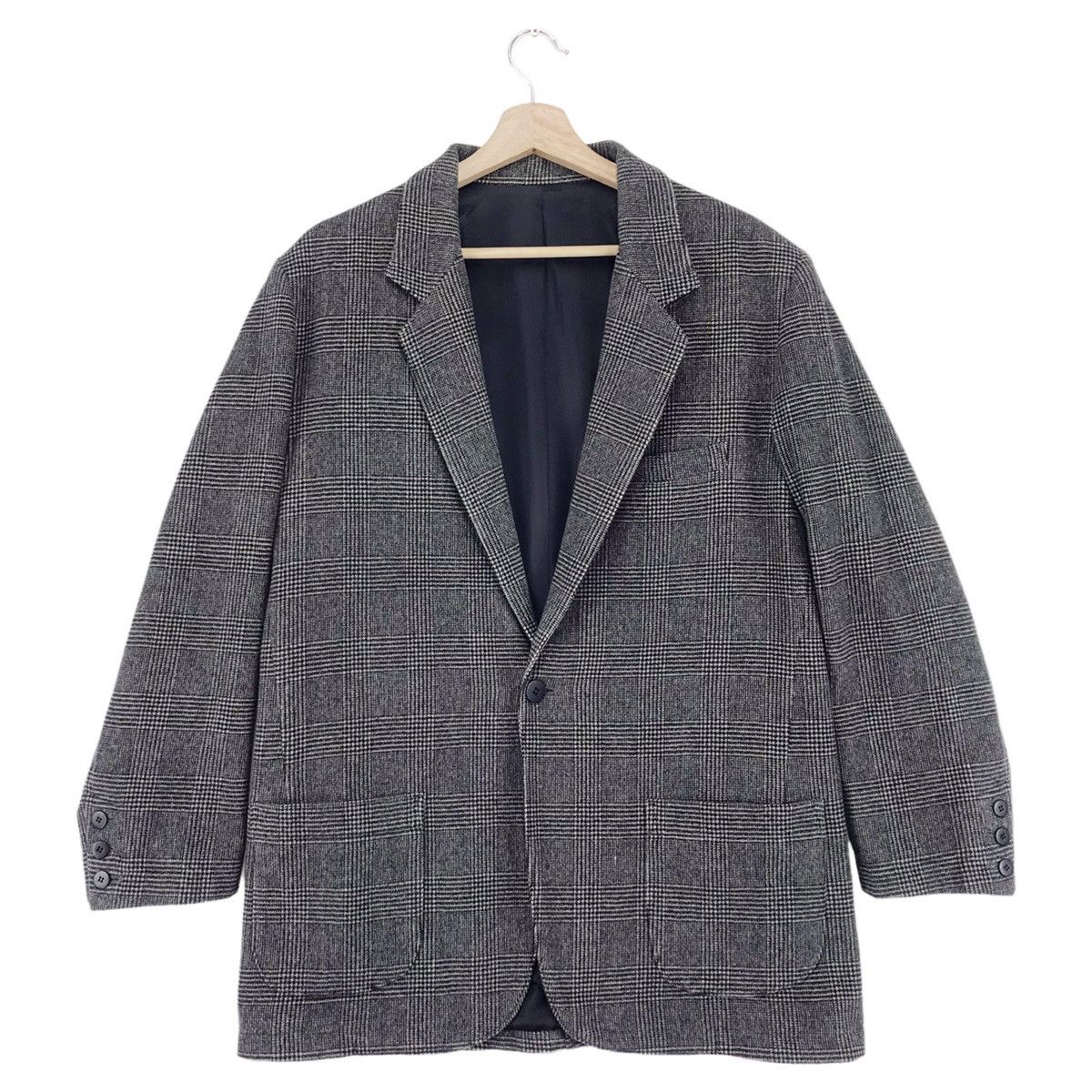 Yohji Yamamoto Y’S Checked Blazers Jacket Size US M / EU 48-50 / 2 - 2 Thumbnail