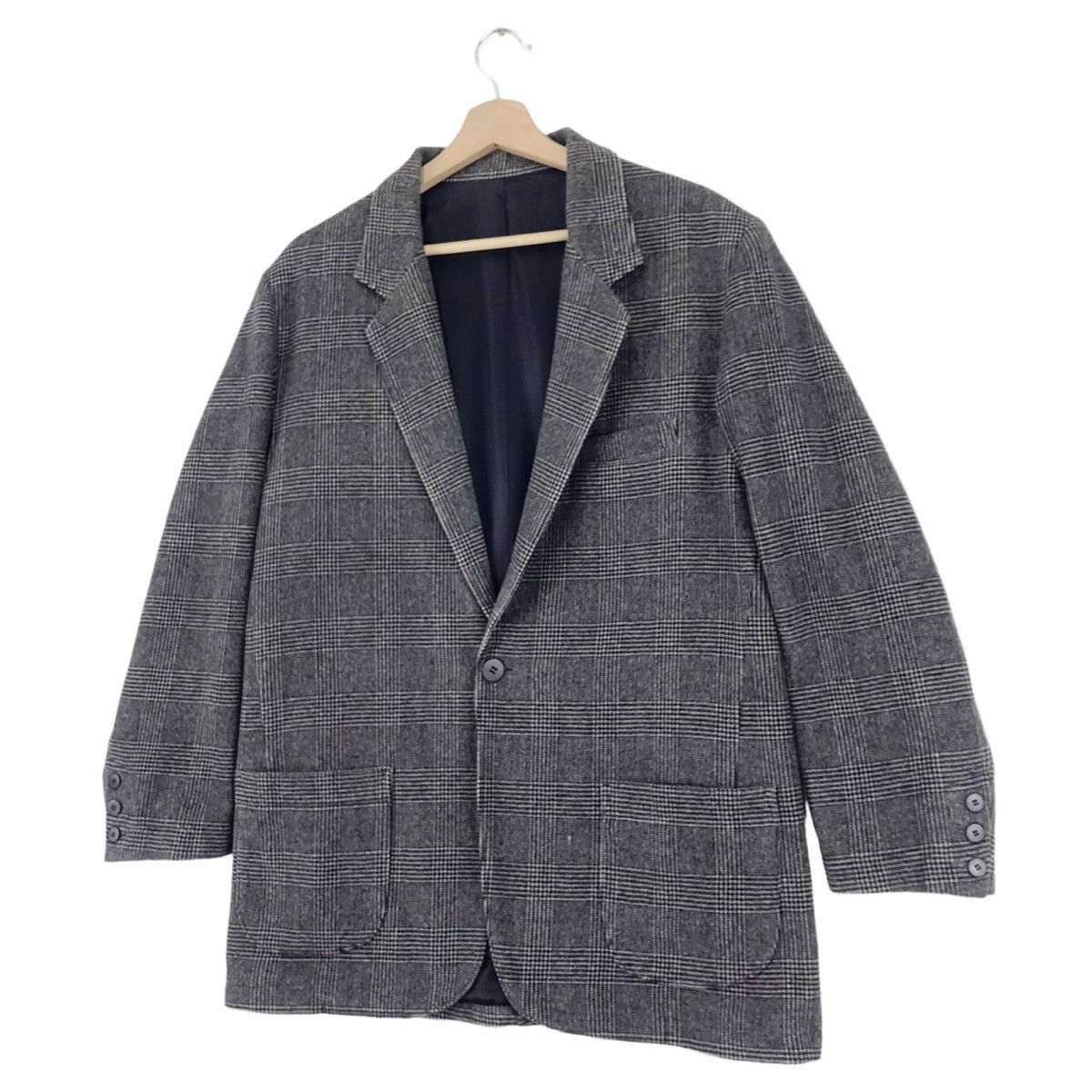 Yohji Yamamoto Y’S Checked Blazers Jacket Size US M / EU 48-50 / 2 - 3 Thumbnail