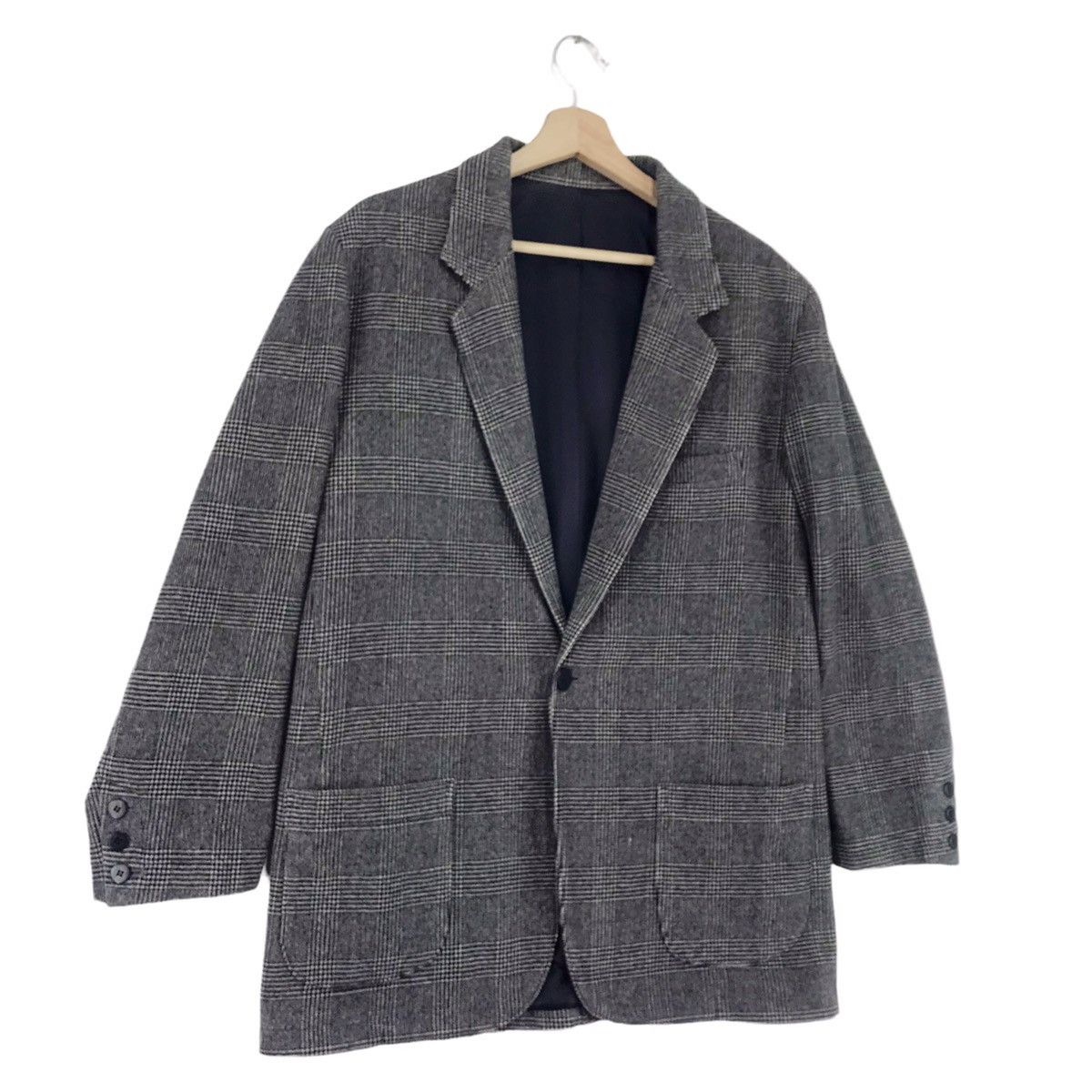Yohji Yamamoto Y’S Checked Blazers Jacket Size US M / EU 48-50 / 2 - 4 Thumbnail