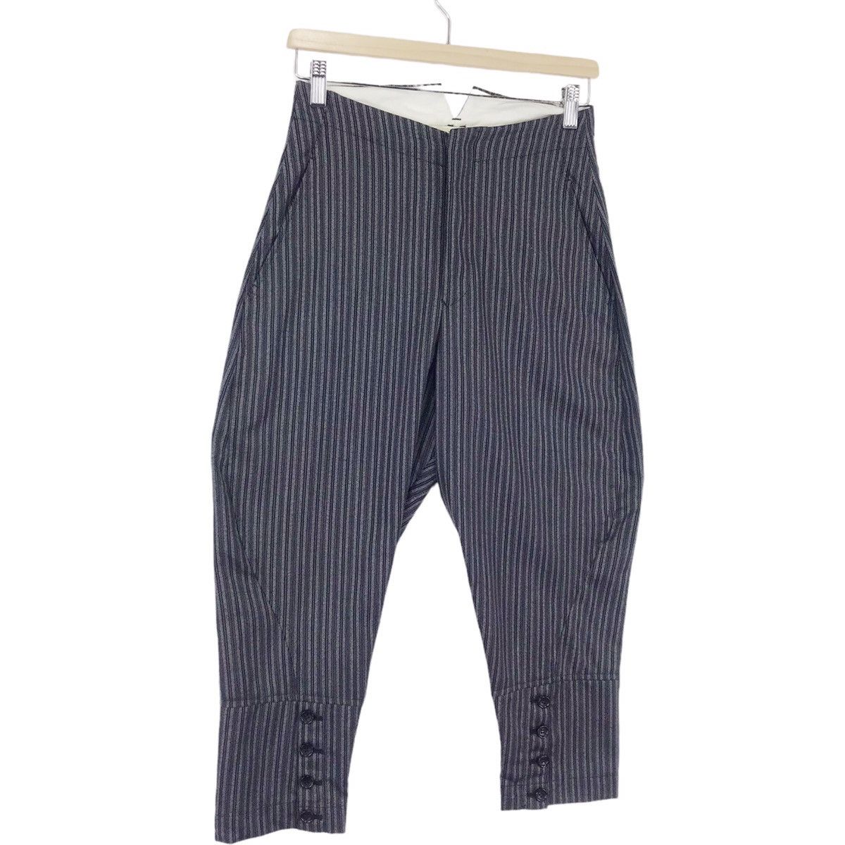 Comme des Garcons × Comme des Garcons Homme Plus × Designer AD04 Robe De Chambre Striped Balloons Wool Pants Size US 27 - 5 Thumbnail