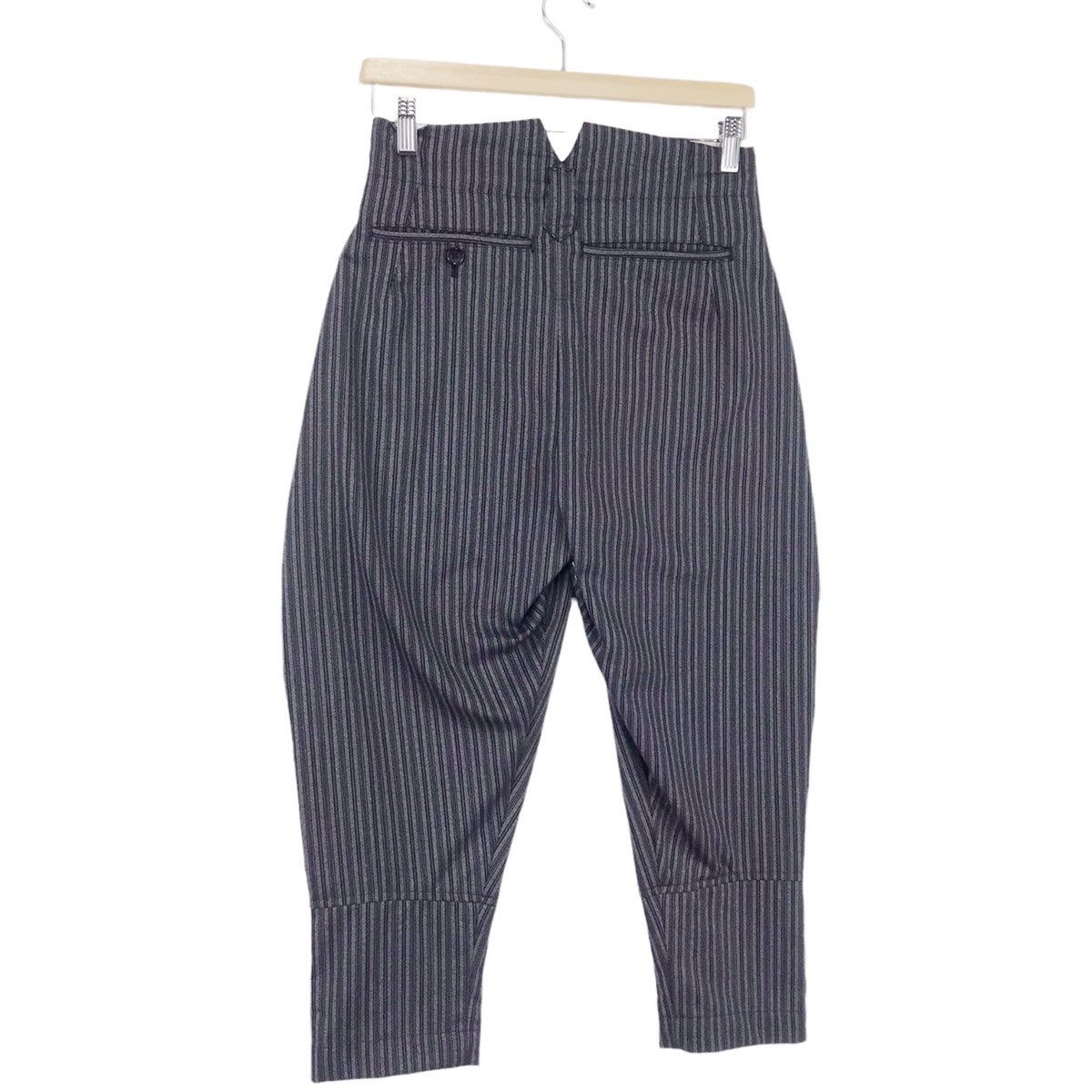Comme des Garcons × Comme des Garcons Homme Plus × Designer AD04 Robe De Chambre Striped Balloons Wool Pants Size US 27 - 4 Thumbnail