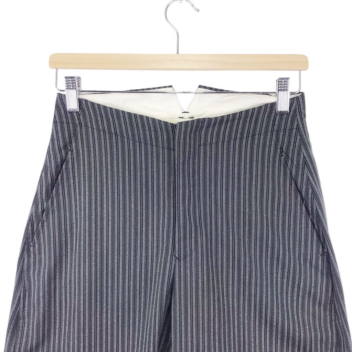 Comme des Garcons × Comme des Garcons Homme Plus × Designer AD04 Robe De Chambre Striped Balloons Wool Pants Size US 27 - 8 Thumbnail