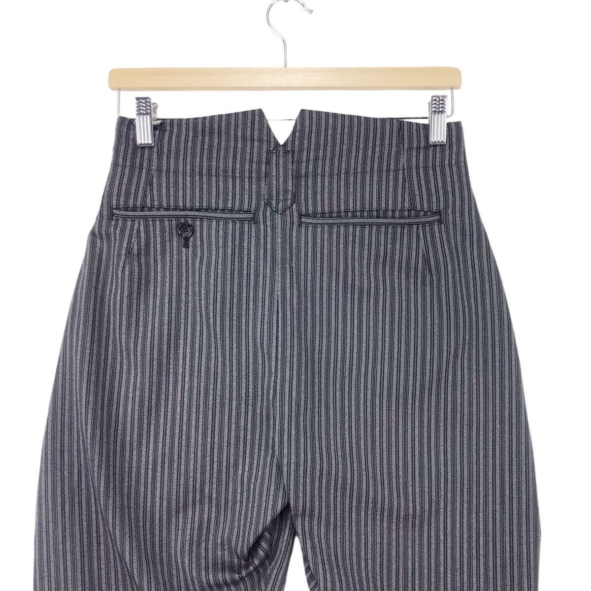 Comme des Garcons × Comme des Garcons Homme Plus × Designer AD04 Robe De Chambre Striped Balloons Wool Pants Size US 27 - 6 Thumbnail