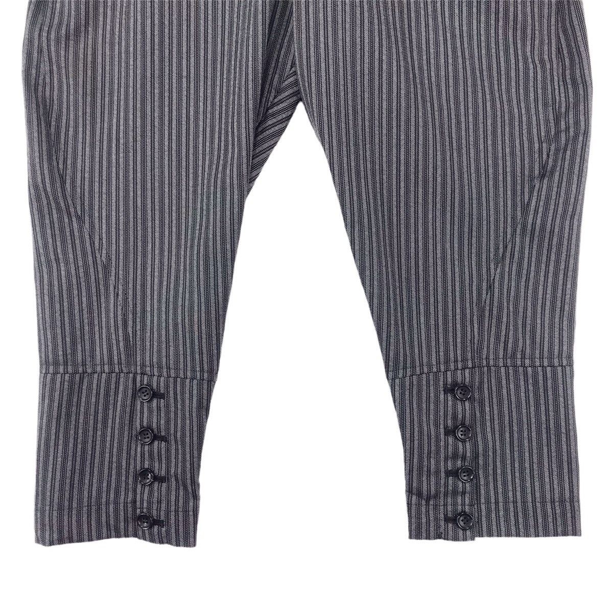 Comme des Garcons × Comme des Garcons Homme Plus × Designer AD04 Robe De Chambre Striped Balloons Wool Pants Size US 27 - 7 Thumbnail