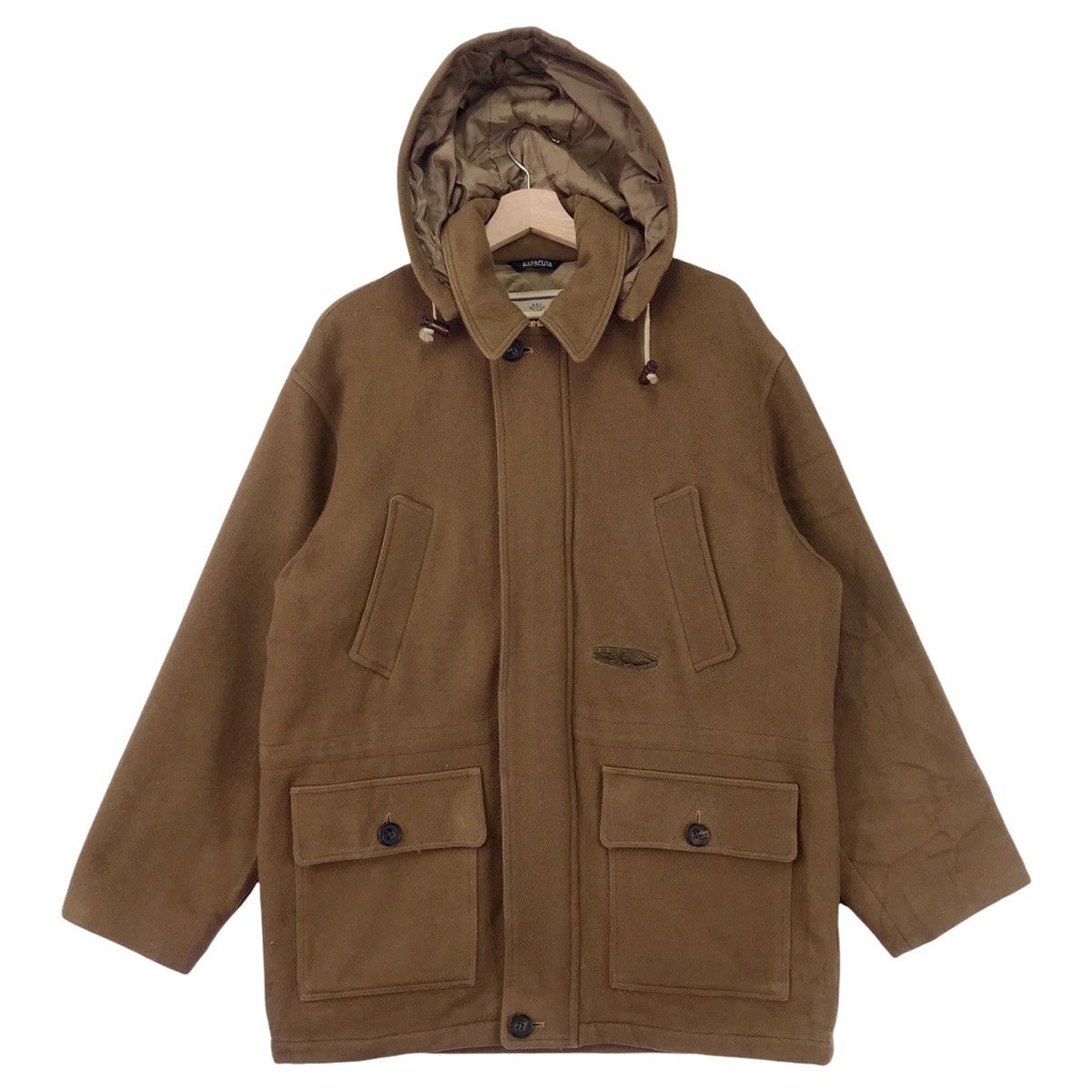 Baracuta Baracuta Multipocket Wool Hunting Hoodie Jacket Size US L / EU 52-54 / 3 - 1 Thumbnail