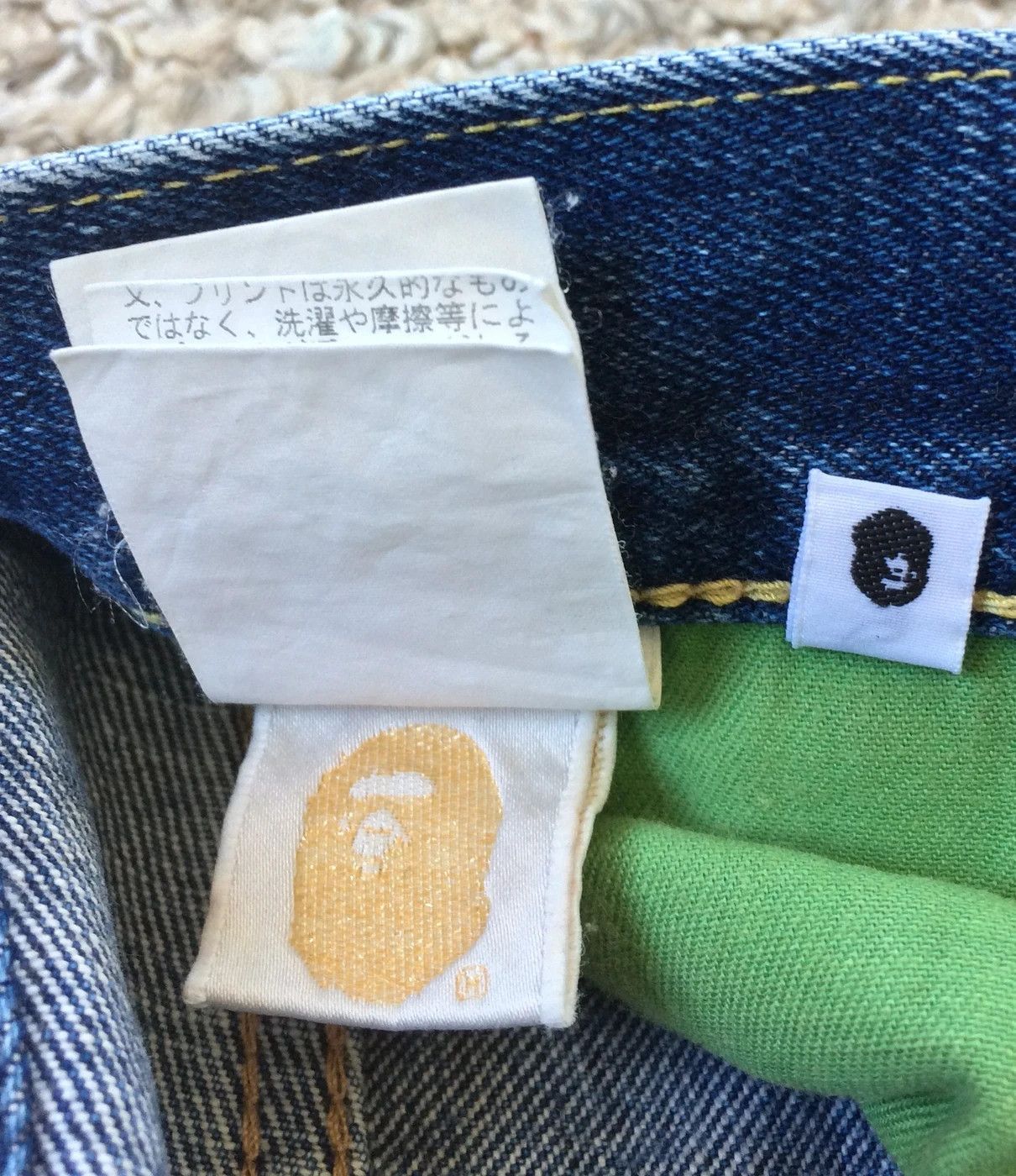 Bape Bapesta Selvedge Denim Size US 32 / EU 48 - 12 Thumbnail