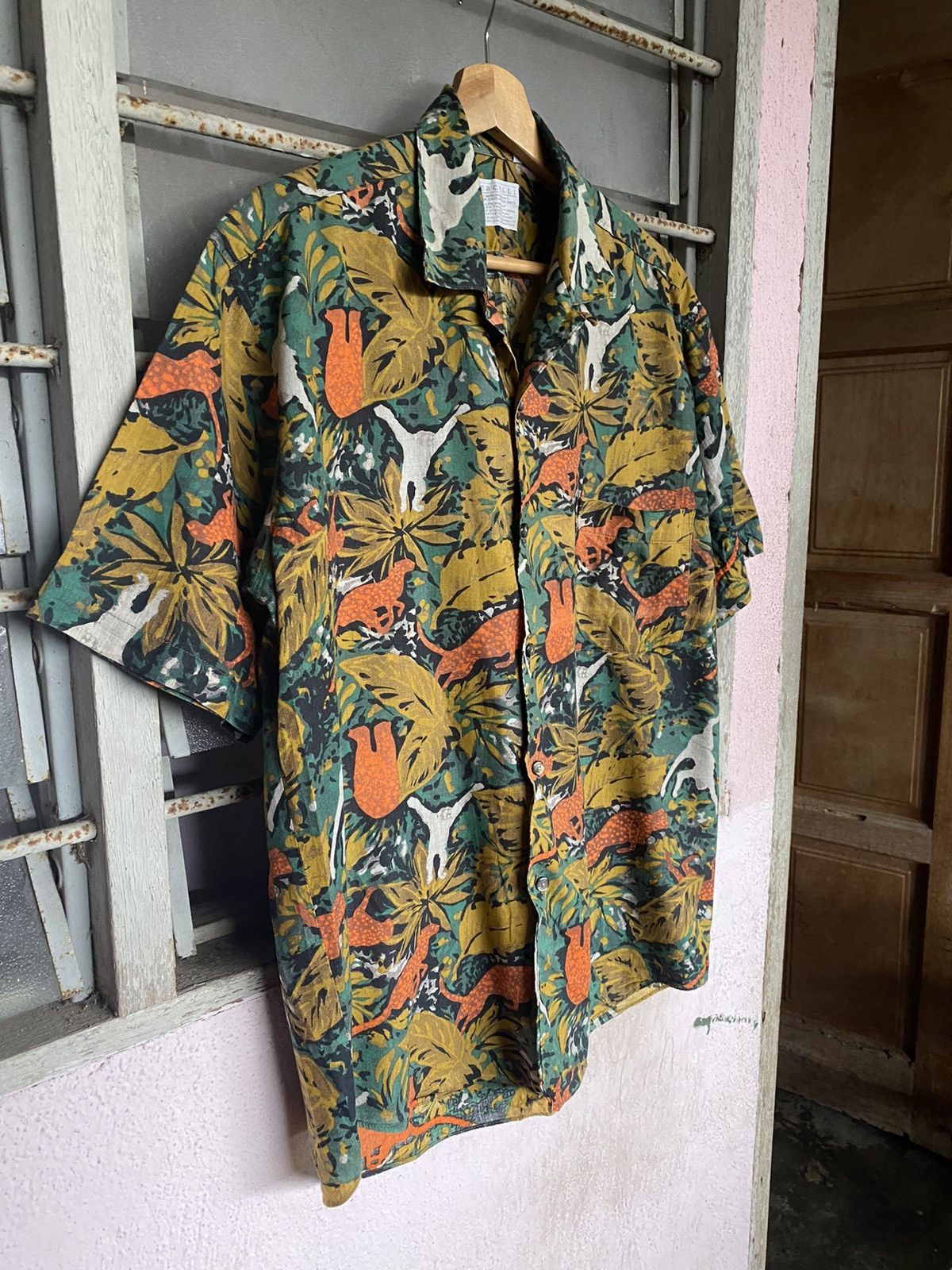 Japanese Brand × Vintage ⚡️Rare⚡️ Vercelli Hawaiian Shirt Size US L / EU 52-54 / 3 - 4 Thumbnail