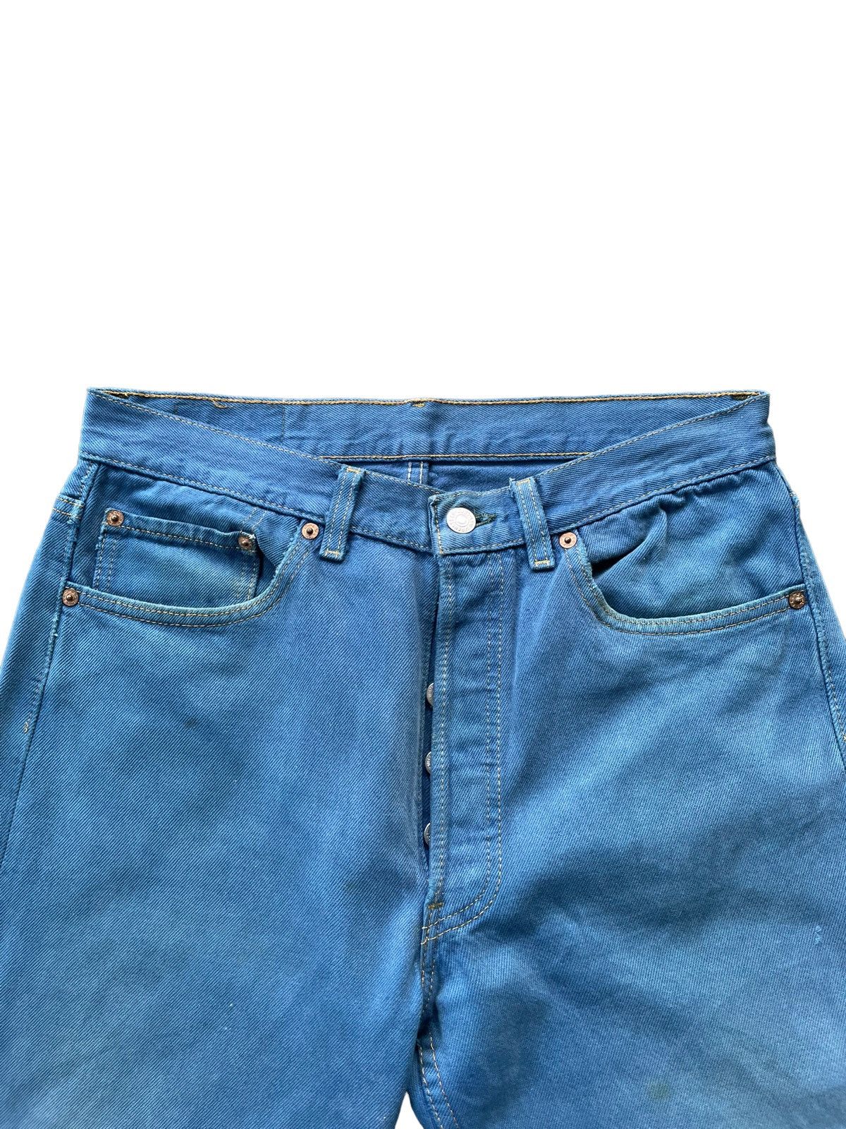 Levi's × Vintage Vintage 1992 Levis 501 e Distresed Jeans Size US 32 / EU 48 - 6 Thumbnail