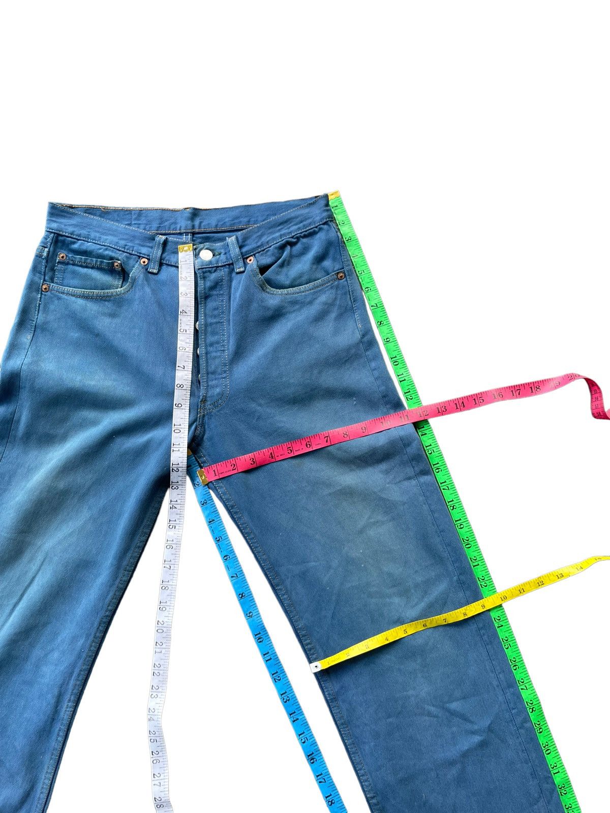 Levi's × Vintage Vintage 1992 Levis 501 e Distresed Jeans Size US 32 / EU 48 - 23 Thumbnail