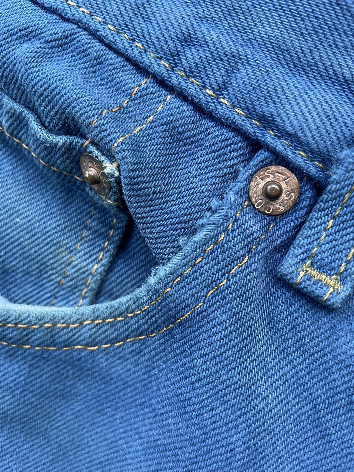 Levi's × Vintage Vintage 1992 Levis 501 e Distresed Jeans Size US 32 / EU 48 - 17 Thumbnail