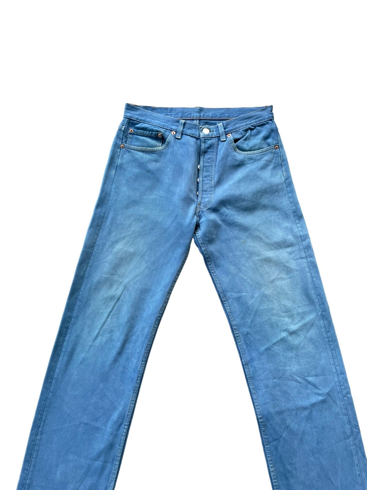 Levi's × Vintage Vintage 1992 Levis 501 e Distresed Jeans Size US 32 / EU 48 - 3 Thumbnail