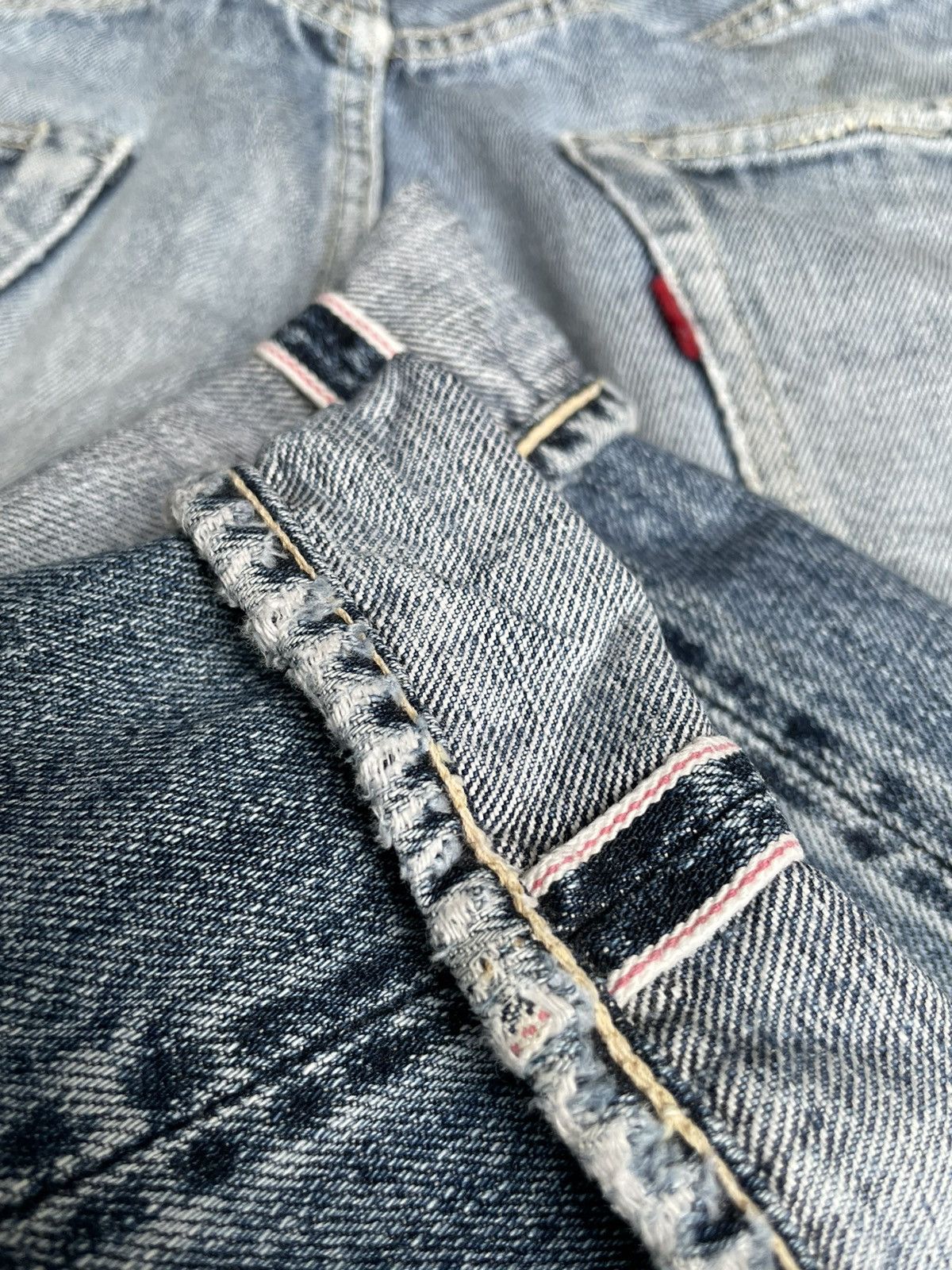 Japanese Brand × Vintage Unknown Brand Redline Selvedge Denim Size US 30 / EU 46 - 14 Thumbnail
