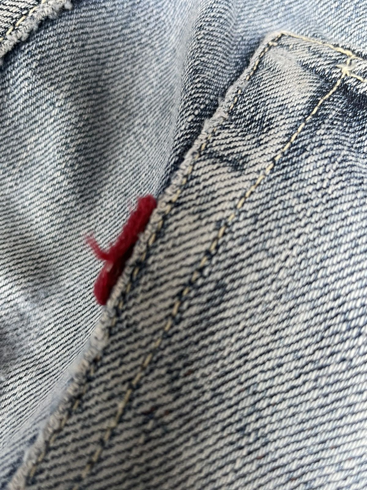 Japanese Brand × Vintage Unknown Brand Redline Selvedge Denim Size US 30 / EU 46 - 16 Thumbnail