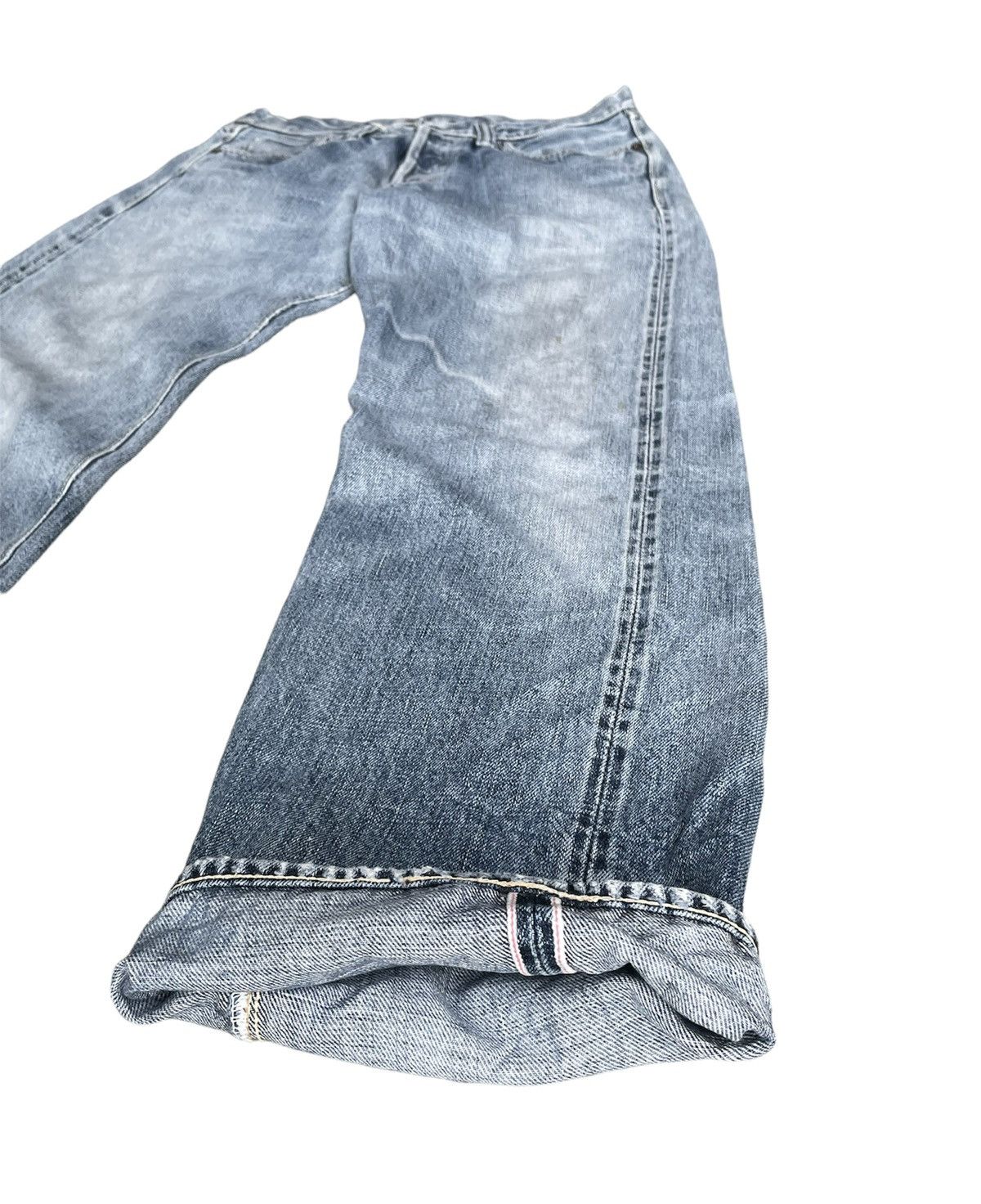 Japanese Brand × Vintage Unknown Brand Redline Selvedge Denim Size US 30 / EU 46 - 4 Thumbnail