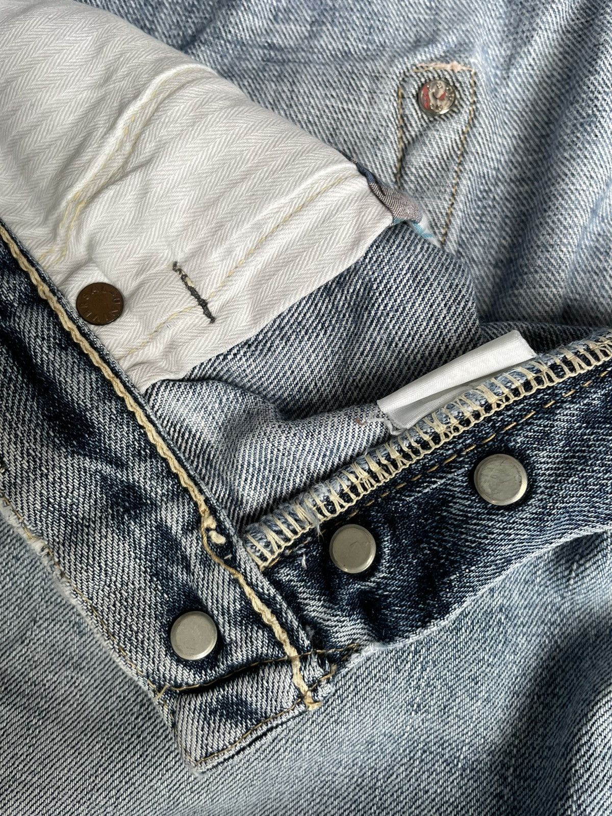 Japanese Brand × Vintage Unknown Brand Redline Selvedge Denim Size US 30 / EU 46 - 19 Thumbnail