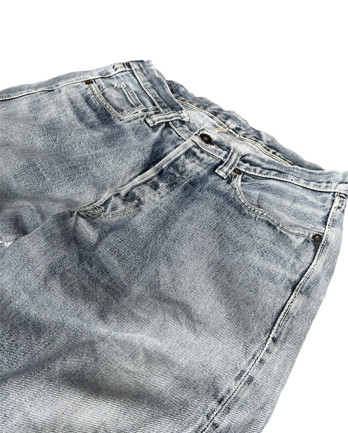 Japanese Brand × Vintage Unknown Brand Redline Selvedge Denim Size US 30 / EU 46 - 7 Thumbnail