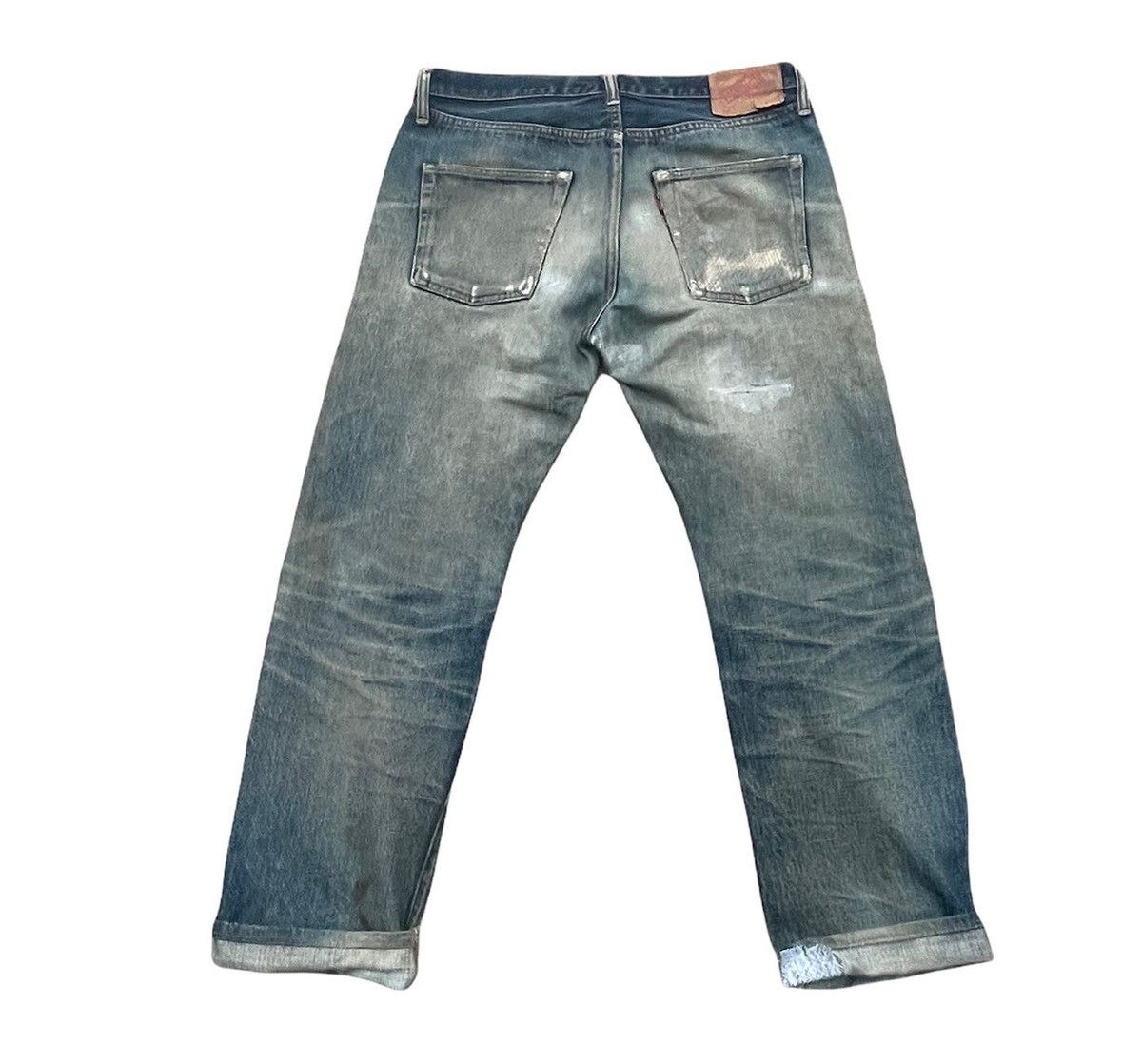 Denime Denime Vintage Selvedge Aging Distressed Denim Size US 33 - 5 Thumbnail