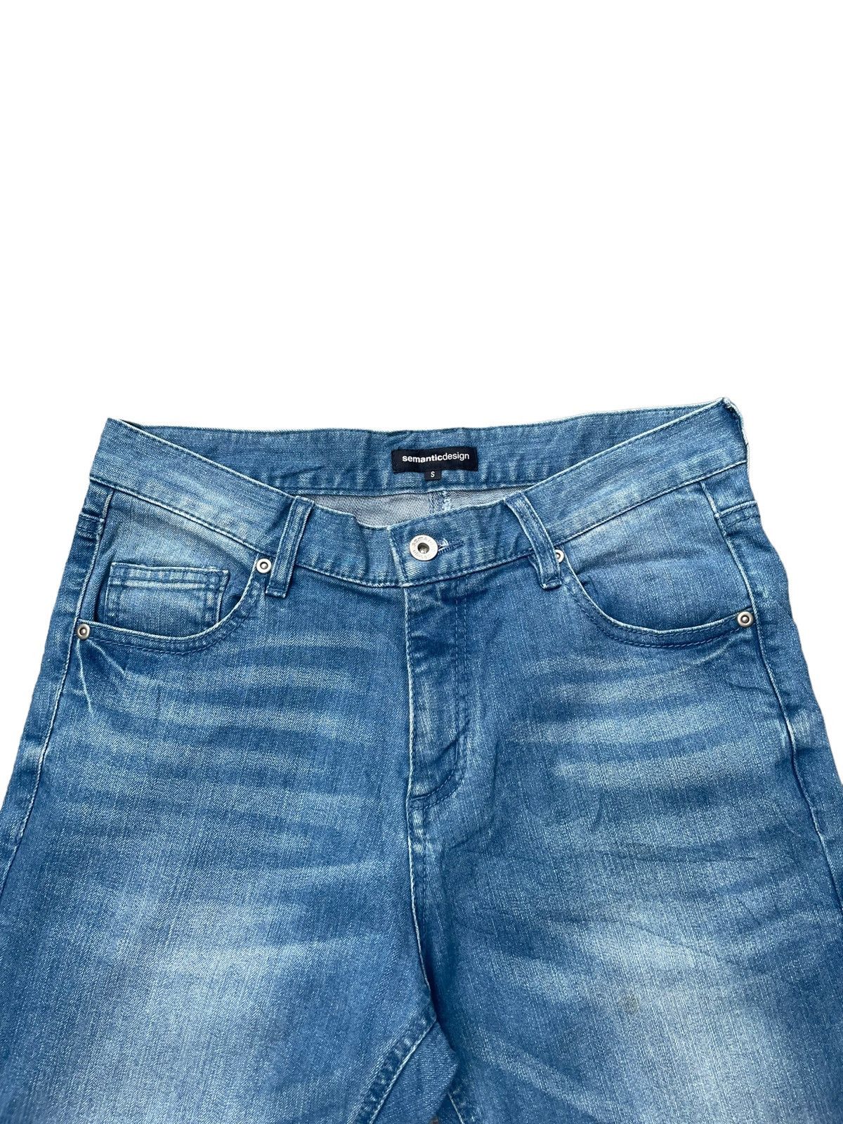 Japanese Brand Semantic Design Distresed Denim Size US 31 - 6 Thumbnail
