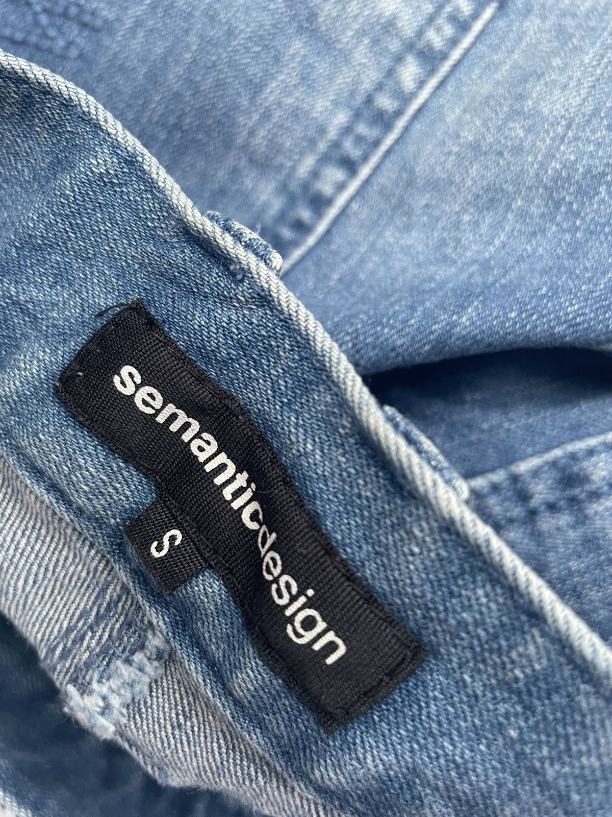 Japanese Brand Semantic Design Distresed Denim Size US 31 - 11 Thumbnail