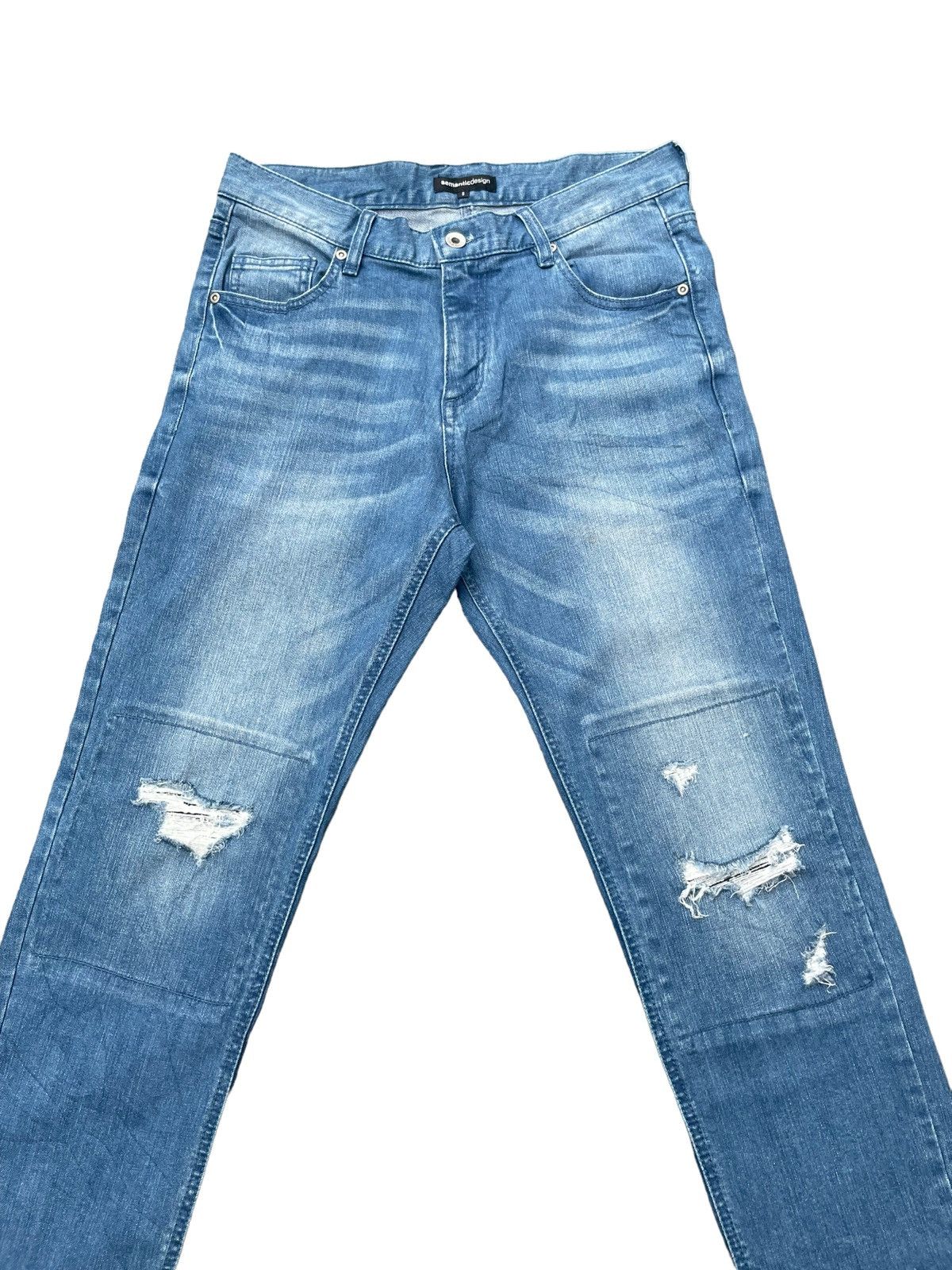 Japanese Brand Semantic Design Distresed Denim Size US 31 - 3 Thumbnail