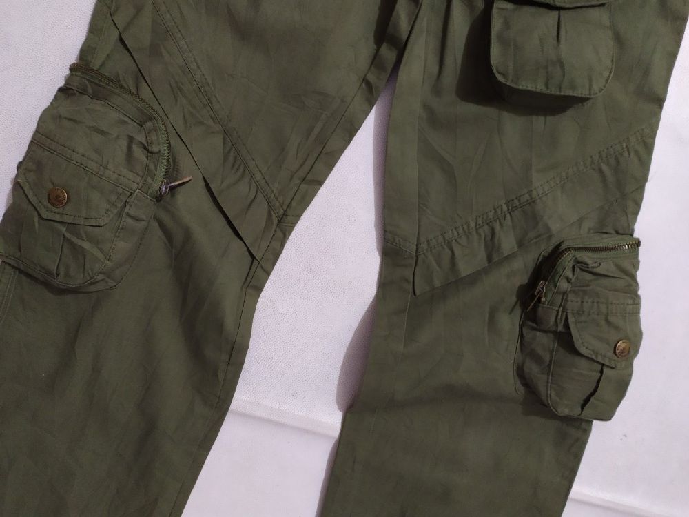 Japanese Brand 🔥K.kuz Multi pocket cargo gas mask tactical parachute pants Size US 28 / EU 44 - 5 Thumbnail