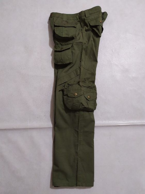 Japanese Brand 🔥K.kuz Multi pocket cargo gas mask tactical parachute pants Size US 28 / EU 44 - 11 Thumbnail