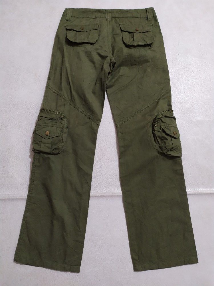 Japanese Brand 🔥K.kuz Multi pocket cargo gas mask tactical parachute pants Size US 28 / EU 44 - 8 Thumbnail