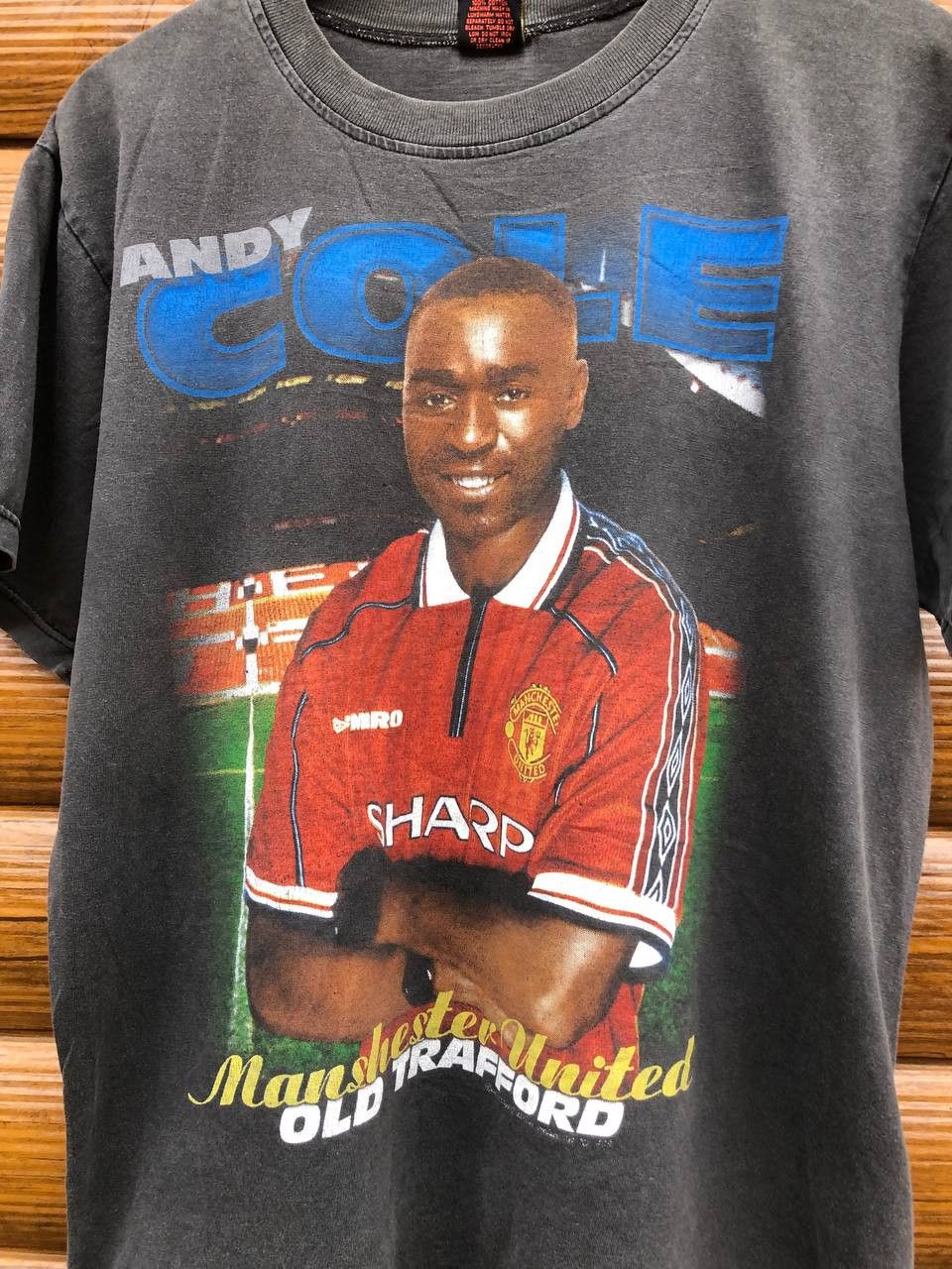 Vintage Vintage 90s ANDY COLE SOCCER Allover Print T Shirt Size US M / EU 48-50 / 2 - 2 Thumbnail