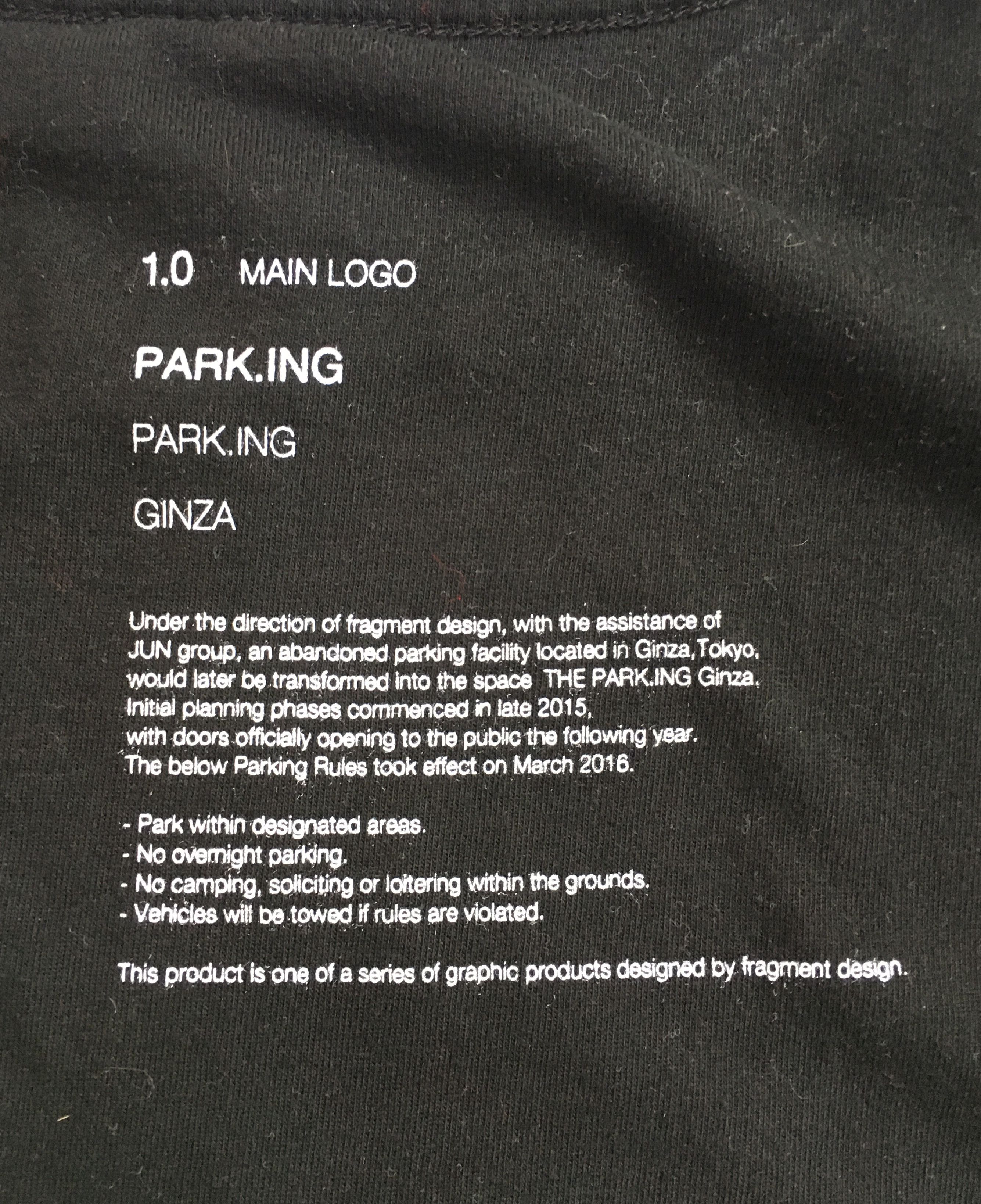 Fragment Design THE PARK･ING GINZA Size US L / EU 52-54 / 3 - 2 Thumbnail