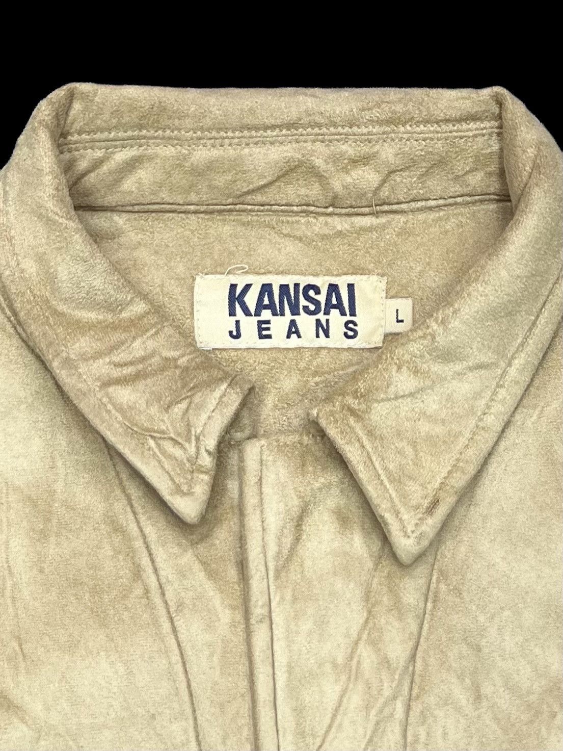 Kansai Yamamoto VTG KANSAI JEANS SUEDE VELVET DOUBLE LINING ZIPPER JACKET Size US M / EU 48-50 / 2 - 4 Thumbnail