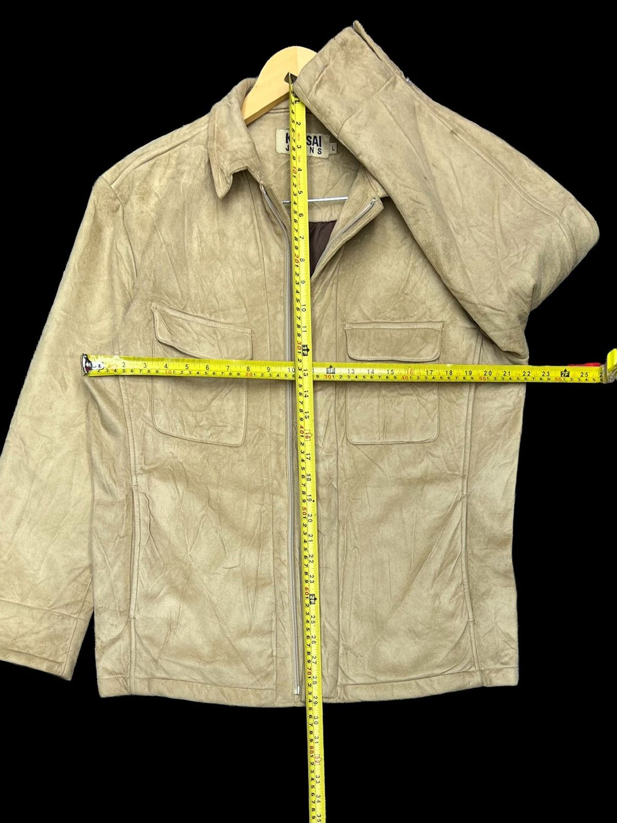 Kansai Yamamoto VTG KANSAI JEANS SUEDE VELVET DOUBLE LINING ZIPPER JACKET Size US M / EU 48-50 / 2 - 18 Thumbnail