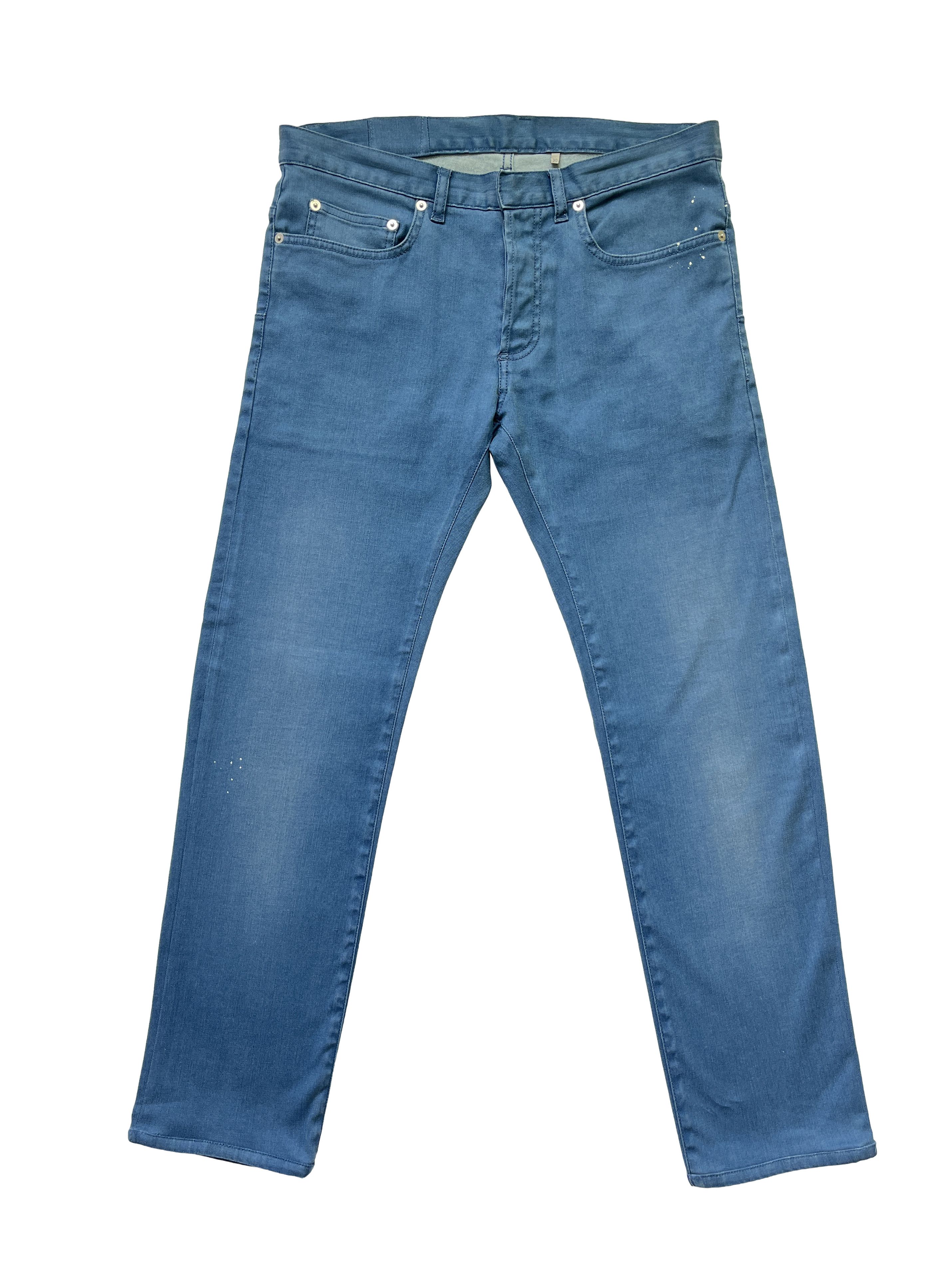 Dior × Hedi Slimane ⚡️QUICK SALE⚡️Dior Hedi Slimane Blue Paint Splattered Jeans Size US 33 - 1 Thumbnail