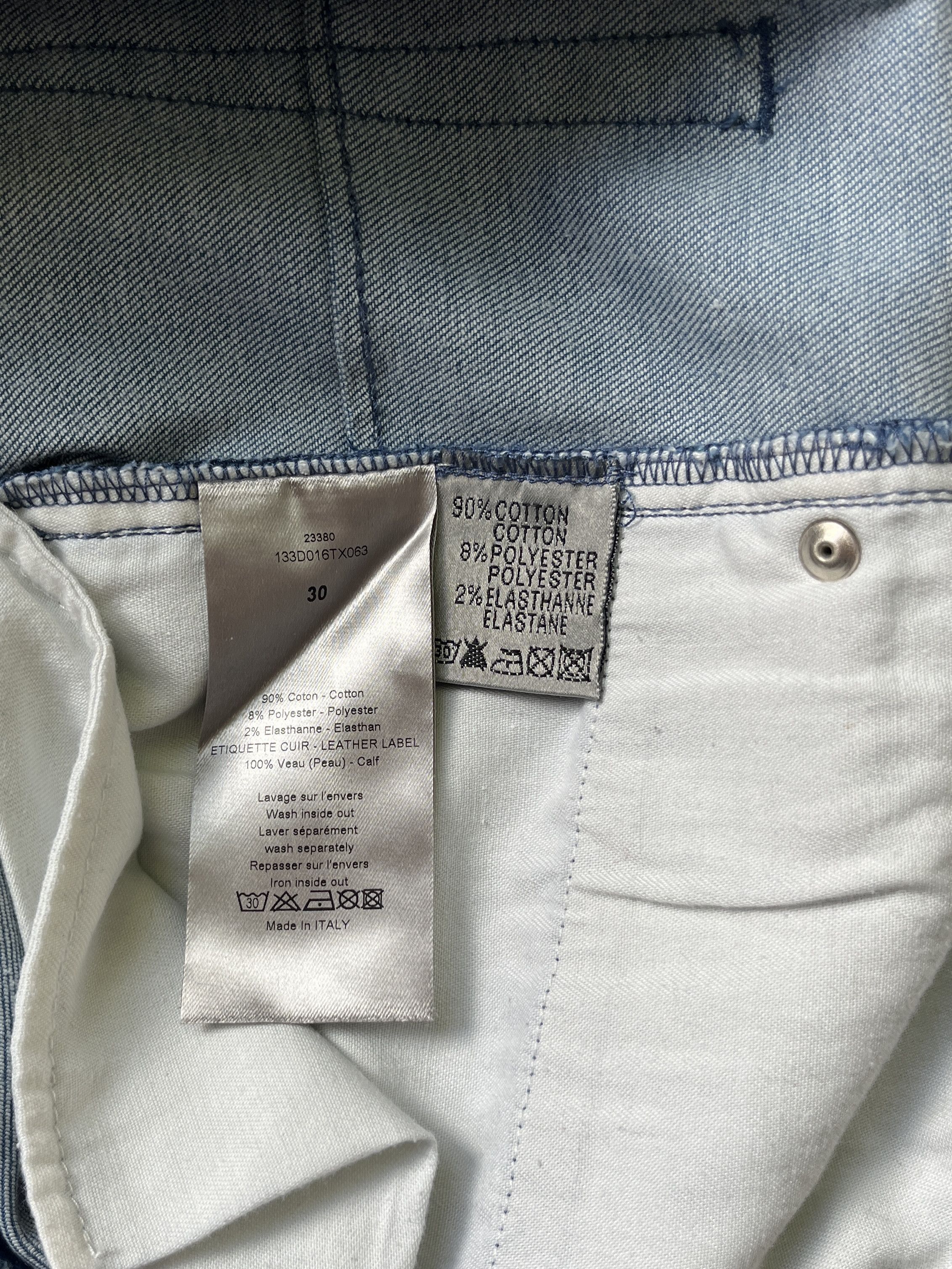 Dior × Hedi Slimane ⚡️QUICK SALE⚡️Dior Hedi Slimane Blue Paint Splattered Jeans Size US 33 - 5 Thumbnail