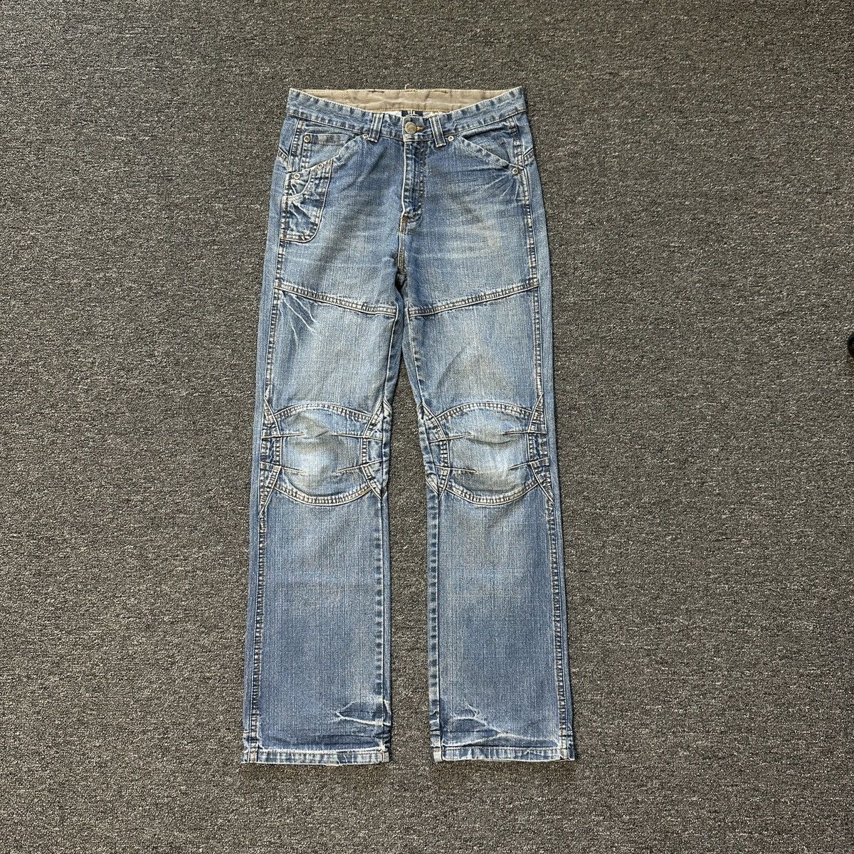 Japanese Brand × Vintage Vintage Y2K YFK Constructive Knee Denim Size US 29 - 1 Thumbnail