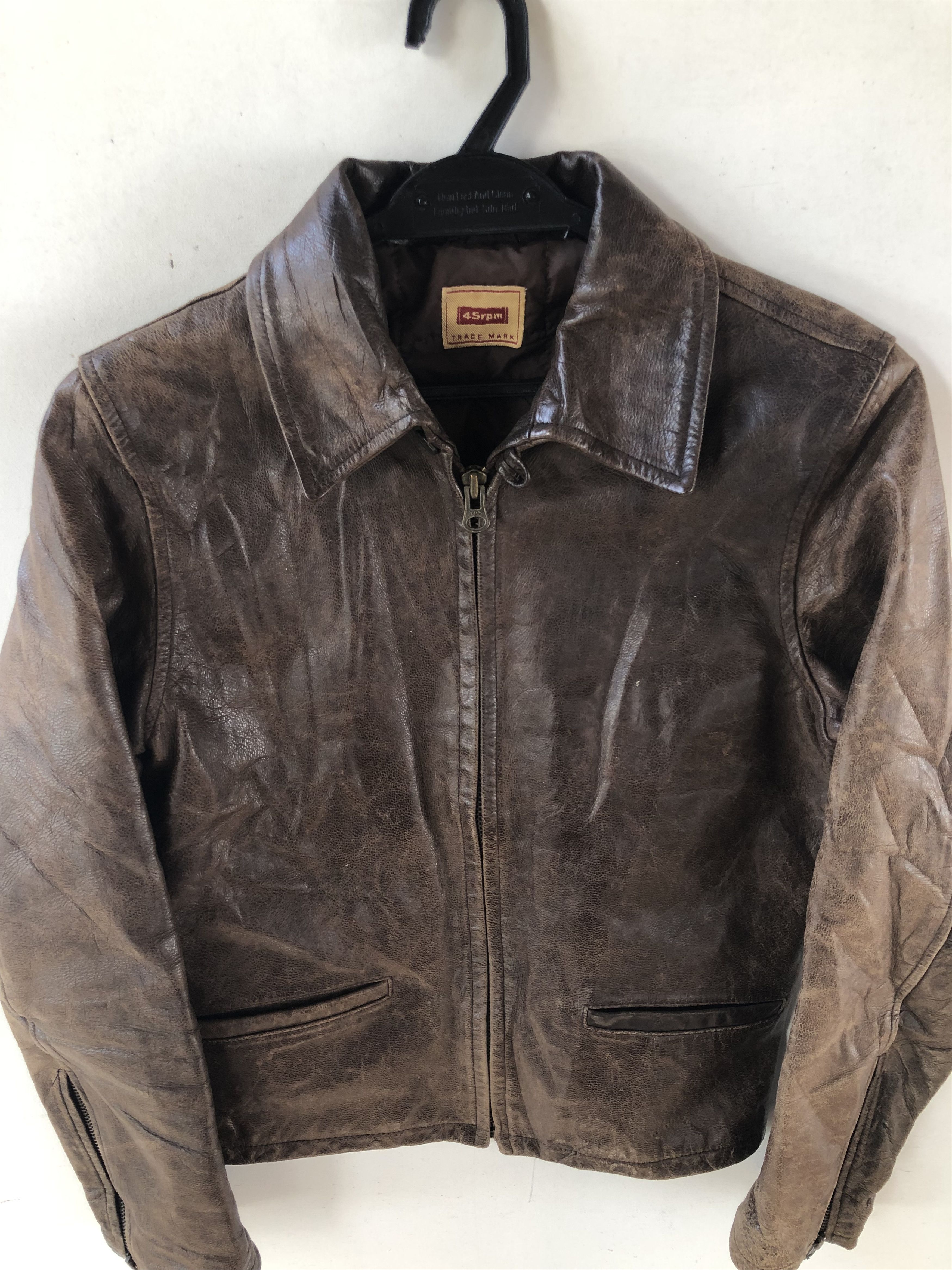 45rpm RARE🔥VINTAGE 80’S GOAT SKIN 45RPM JACKET Size XXS / US 00 / IT 34 - 5 Thumbnail