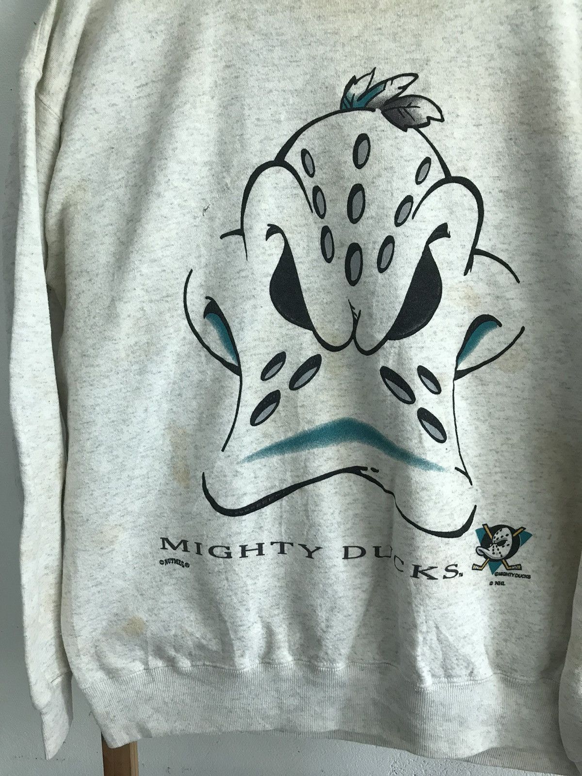 NHL × Vintage Vintage Mighty Ducks Sweatshirt USA Size US XL / EU 56 / 4 - 2 Thumbnail