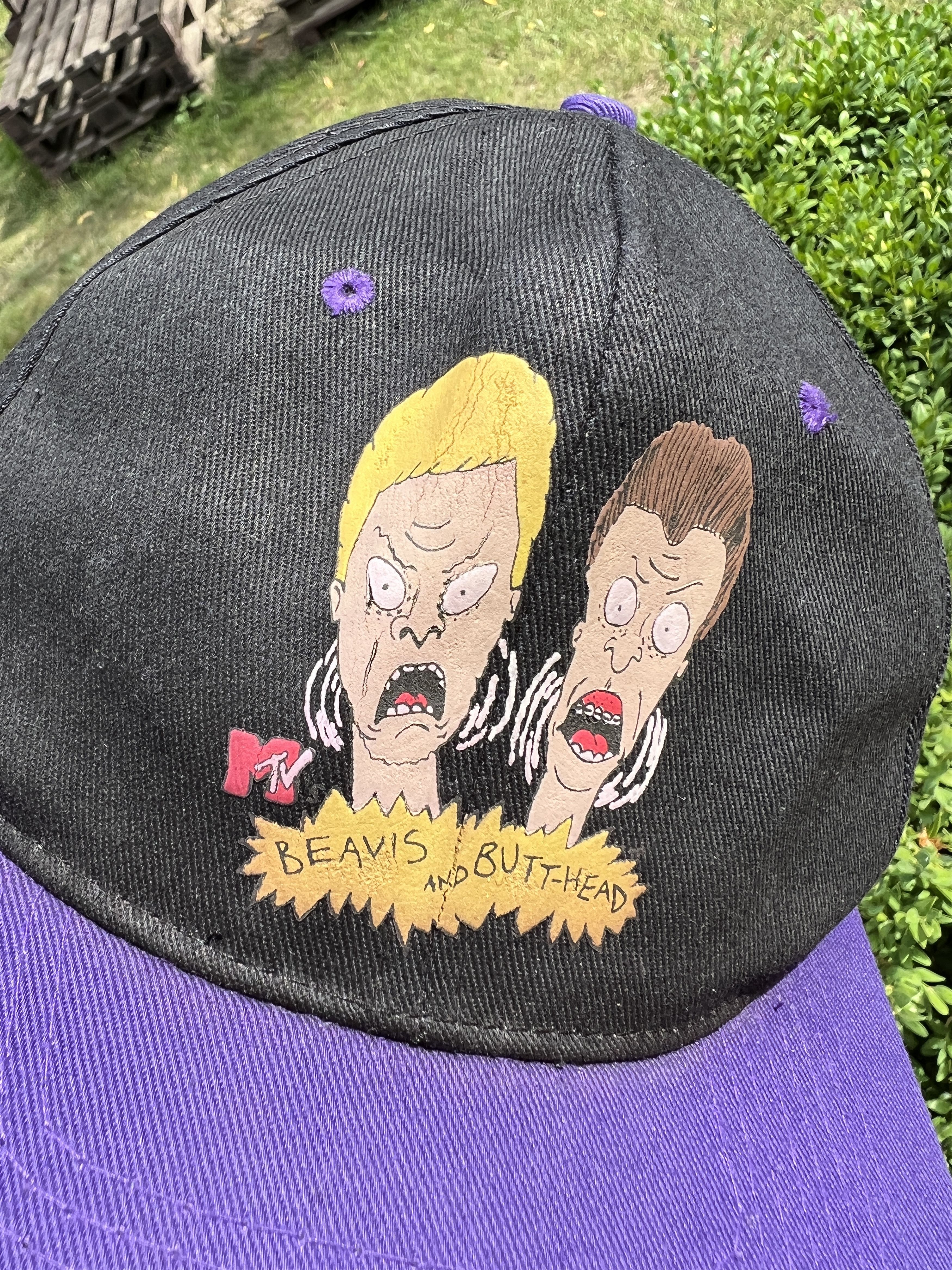 Cartoon Network RARE Beavis and ButtHead 1993 Vintage cap Size ONE SIZE - 2 Thumbnail