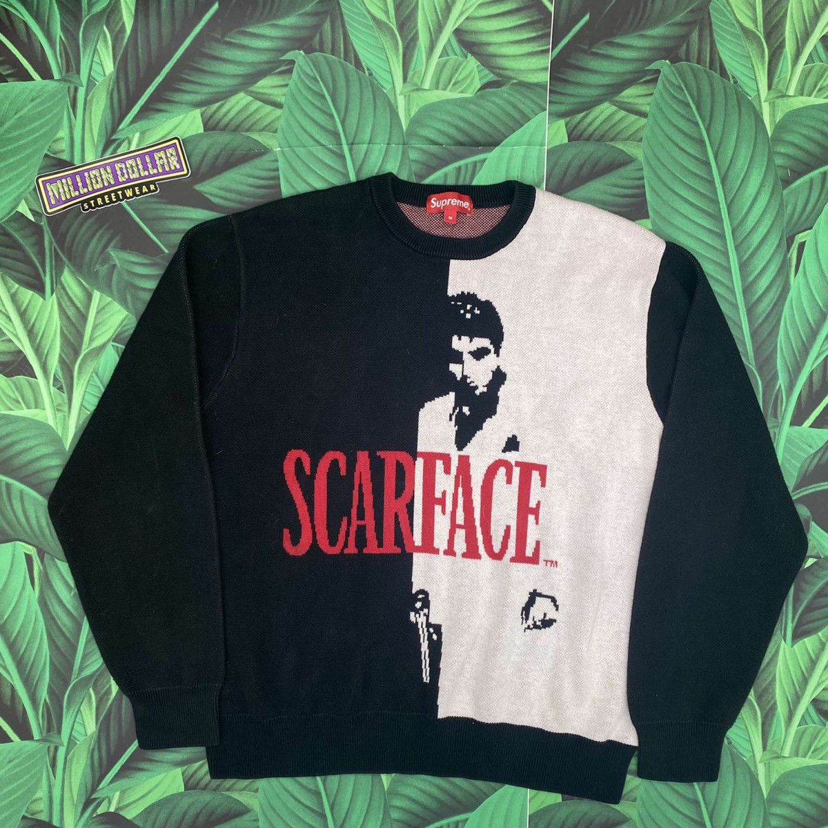 Pre-owned Supreme Scarface Sweater In Black | ModeSens